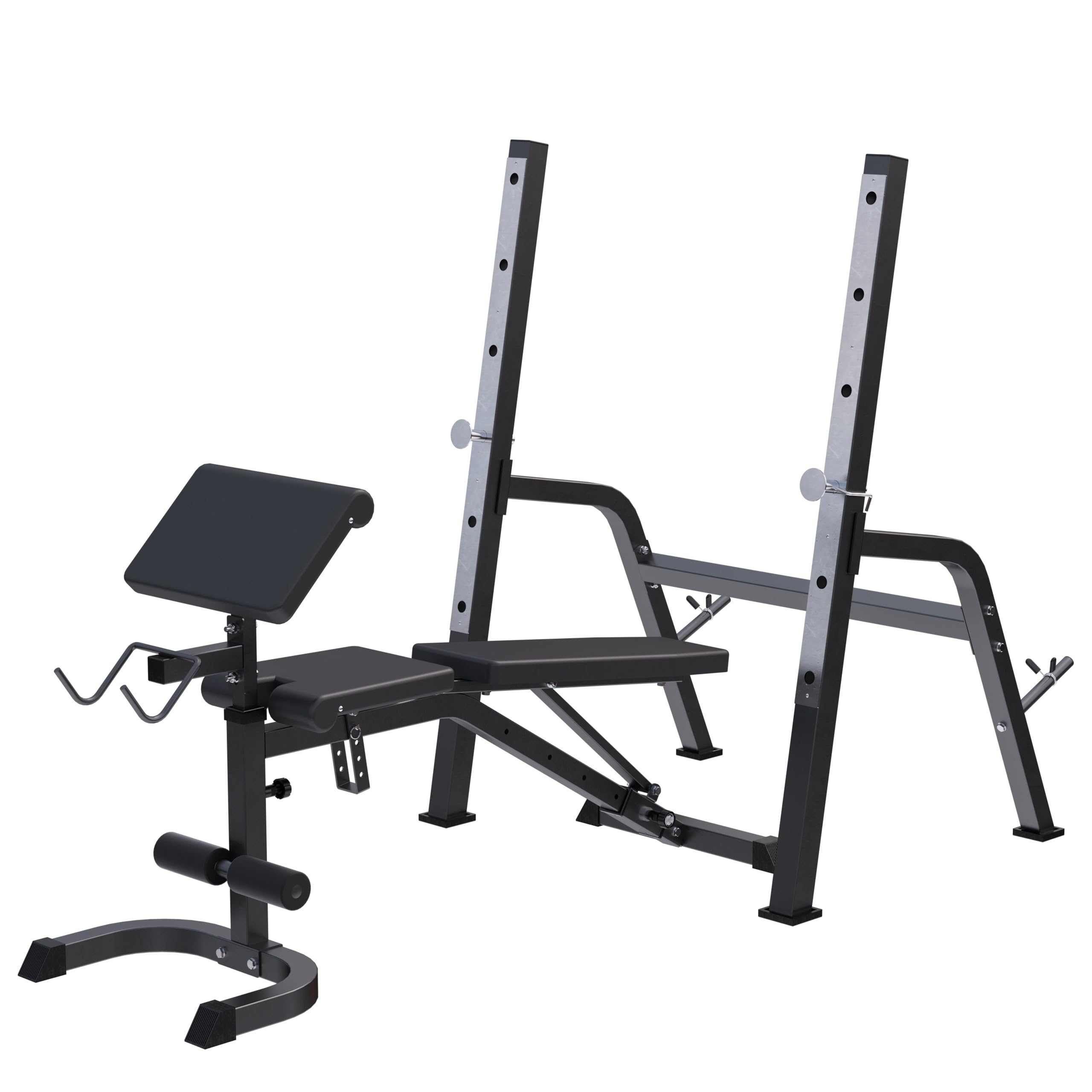 GORILLA SPORTS® Banc Musculation - Multifonction, avec Support, Inclinable, Réglable, Professionnel - Banc Musculation Pliable, Banc Abdominaux, Sport Maison, Fitness Materiel, Gym Equipment