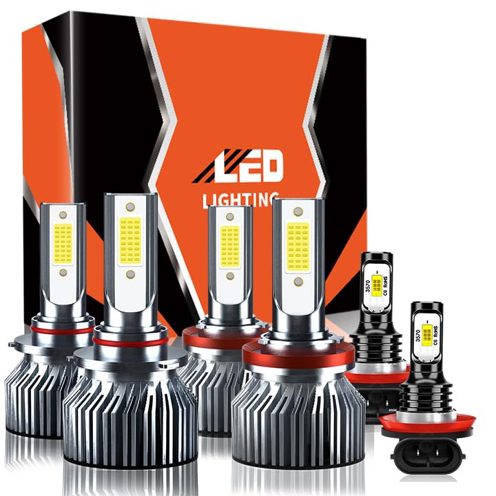 TXBILMOO - Bombillas antiniebla H11 de luz alta y baja, compatibles con Toyota Camry 2007-2014, 32000 lm, 300 lúmenes, 6500 K, color blanco, con ventilador, Plug and Play, IP68, paquete de 6
