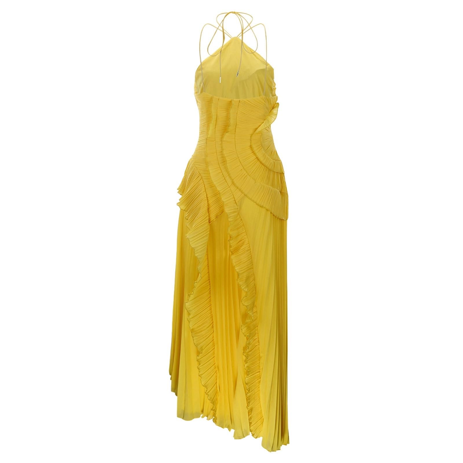 Générique Abito casual da donna, elegante, elegante, da sera, cocktail, cerimonia, grande, a trapezio con scollo a V, senza maniche, primavera, festa, alla moda, formato A41