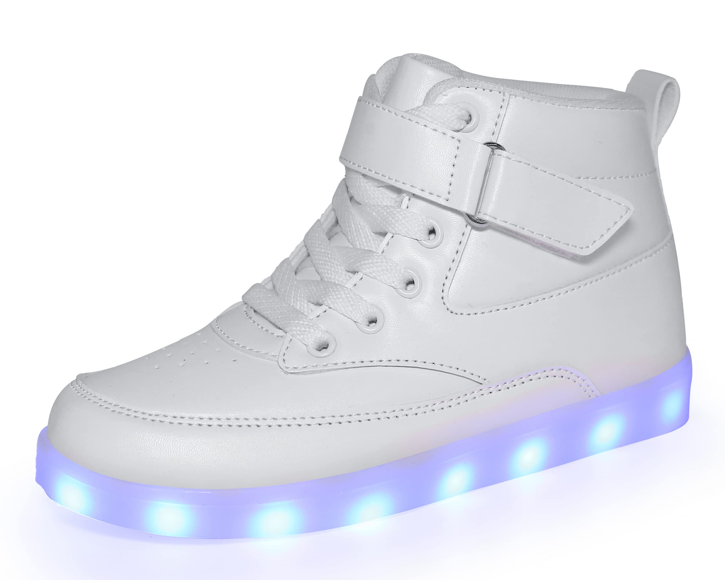 Voovixchildrens Led Shoes High Top Led Light Flashing Trainers
