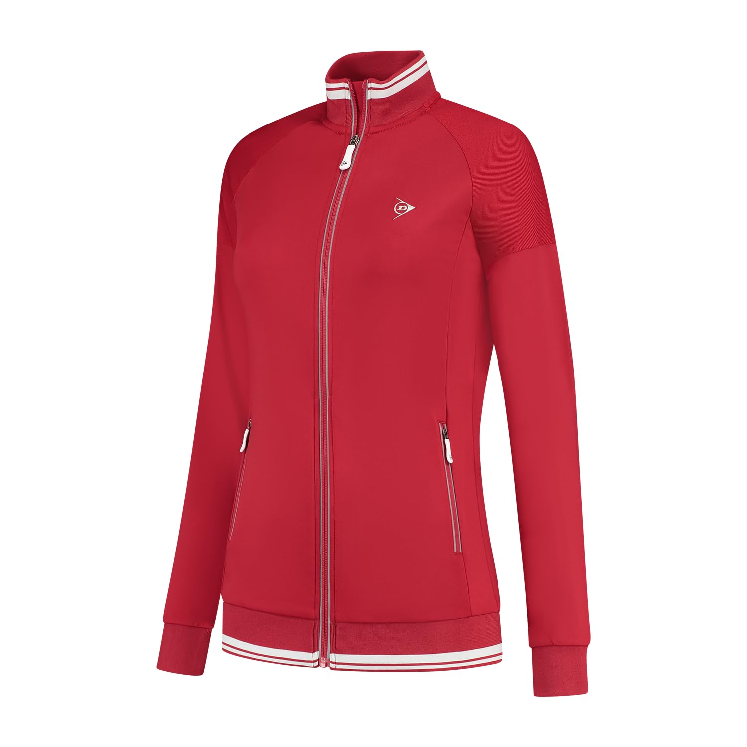 DUNLOP CLUB LADIES KNITTED TENNIS JACKET, Jester Red, S