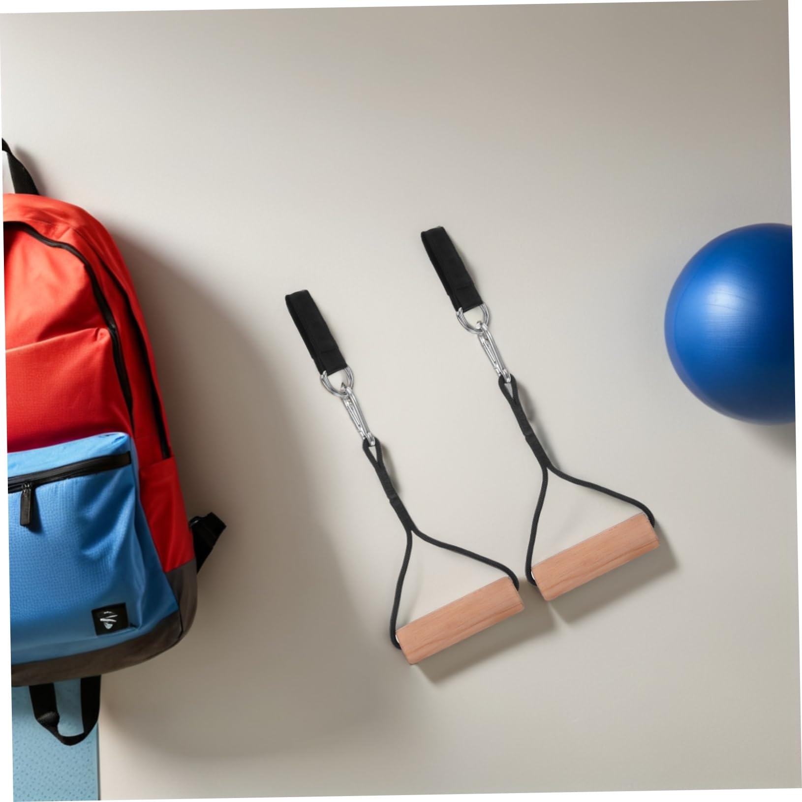 Anillas Gimnasia de Madera para Entrenamiento de Anillas Portátiles para Ejercicio de Brazos y Muñecas Equipamiento Fitness para Gimnasio y Casa