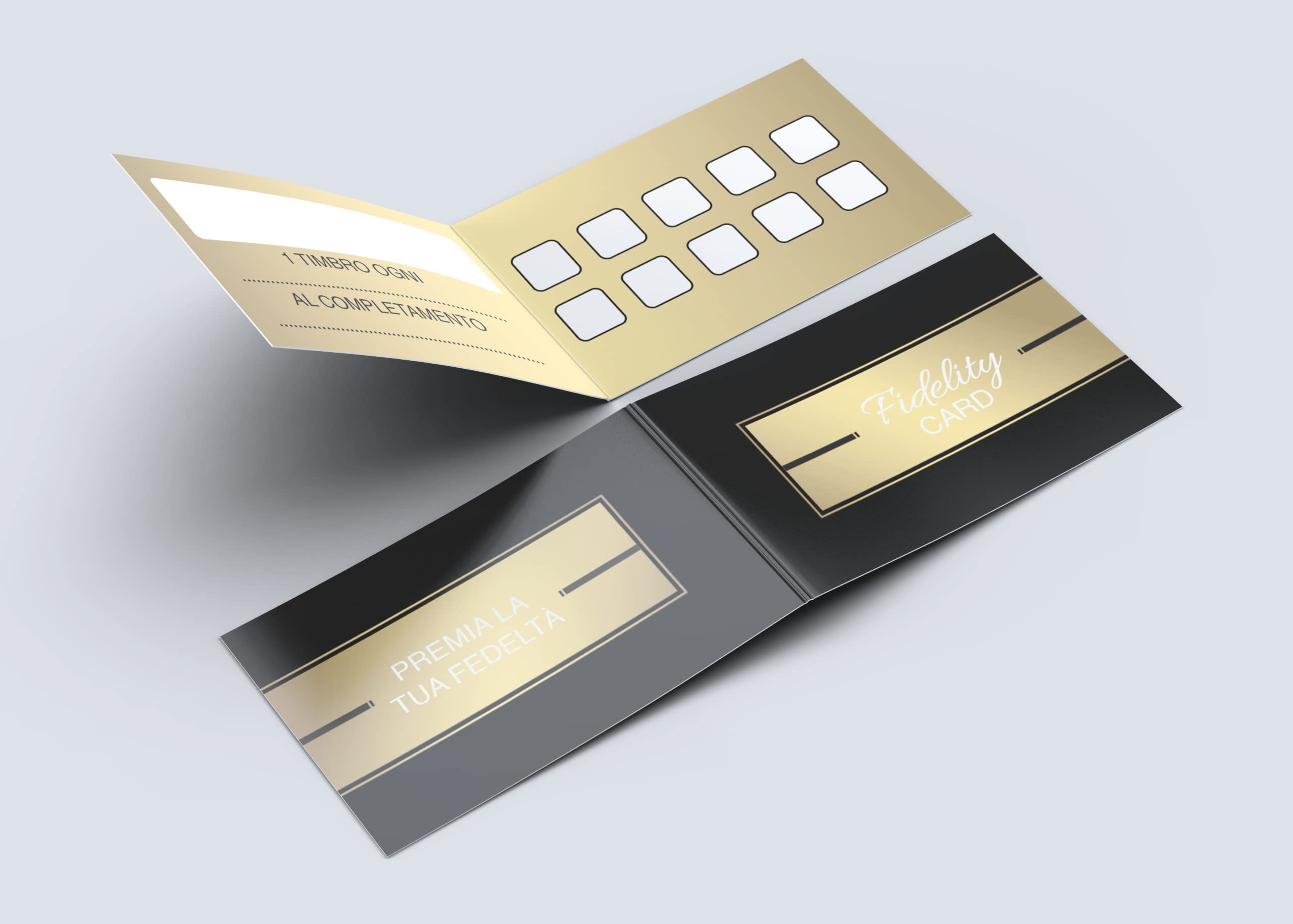 Cartes De Fidélité Pliantes - Lot De 10 Boîtes - Personnalisables Pour Coiffeurs, Esthéticiennes, Bars