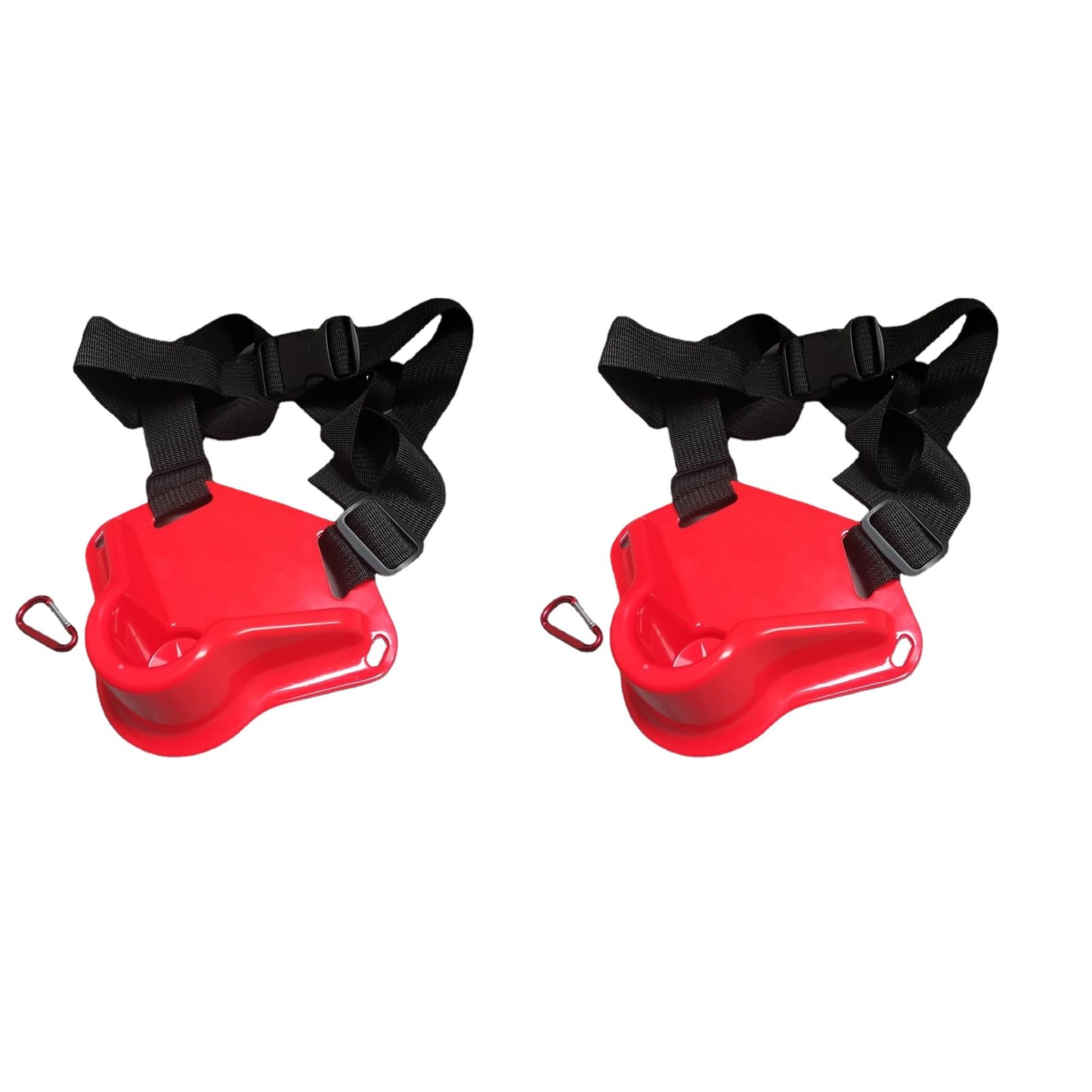 Kalttoy Red 2Pcs Fishing Fighting Belt Adjustable Fishing Belt Rod Holder Fighting Waist Rod Holder