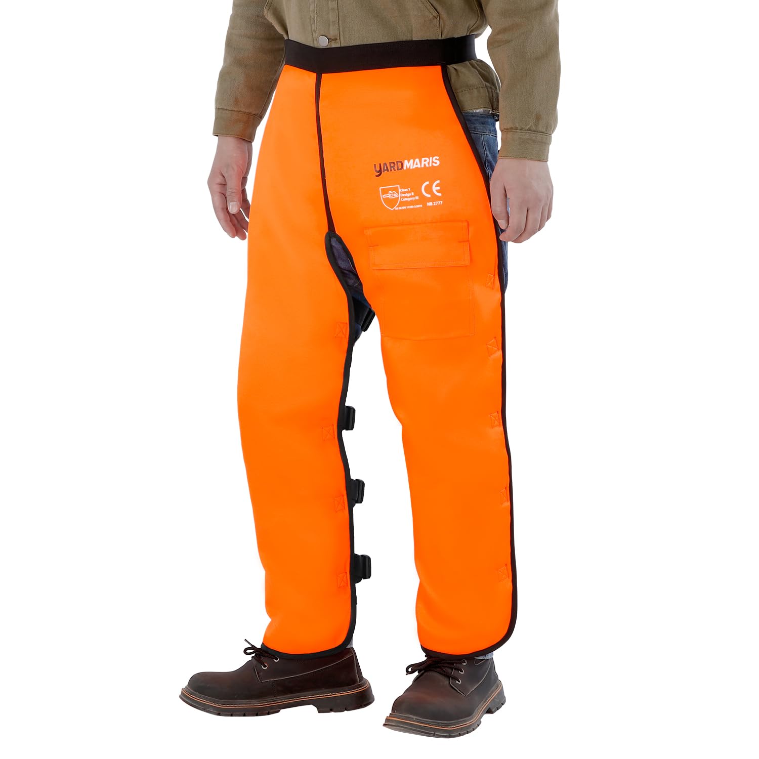 Leggins de seguridad para motosierras tipo A, protección contra cortes, ajustable Chainsaw Chaps Chainsaw Chaps - Delantal de protección contra cortes para hombres y mujeres