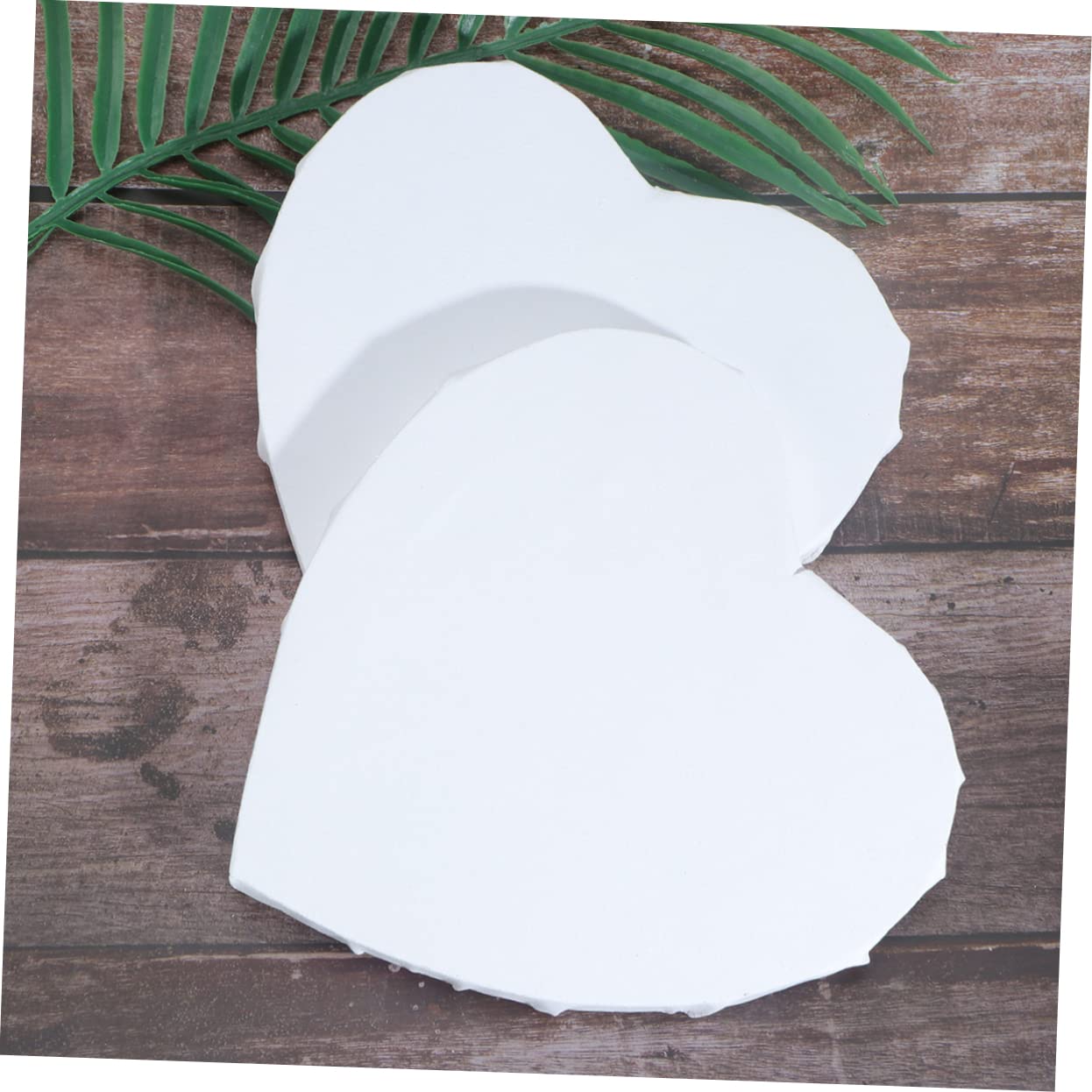 PERSELOSO 2Pcs Loving Heart Canvas Painting Board Creative Art Panels for Fun Drawing Activities Durable and Design for Unique and Home Decor