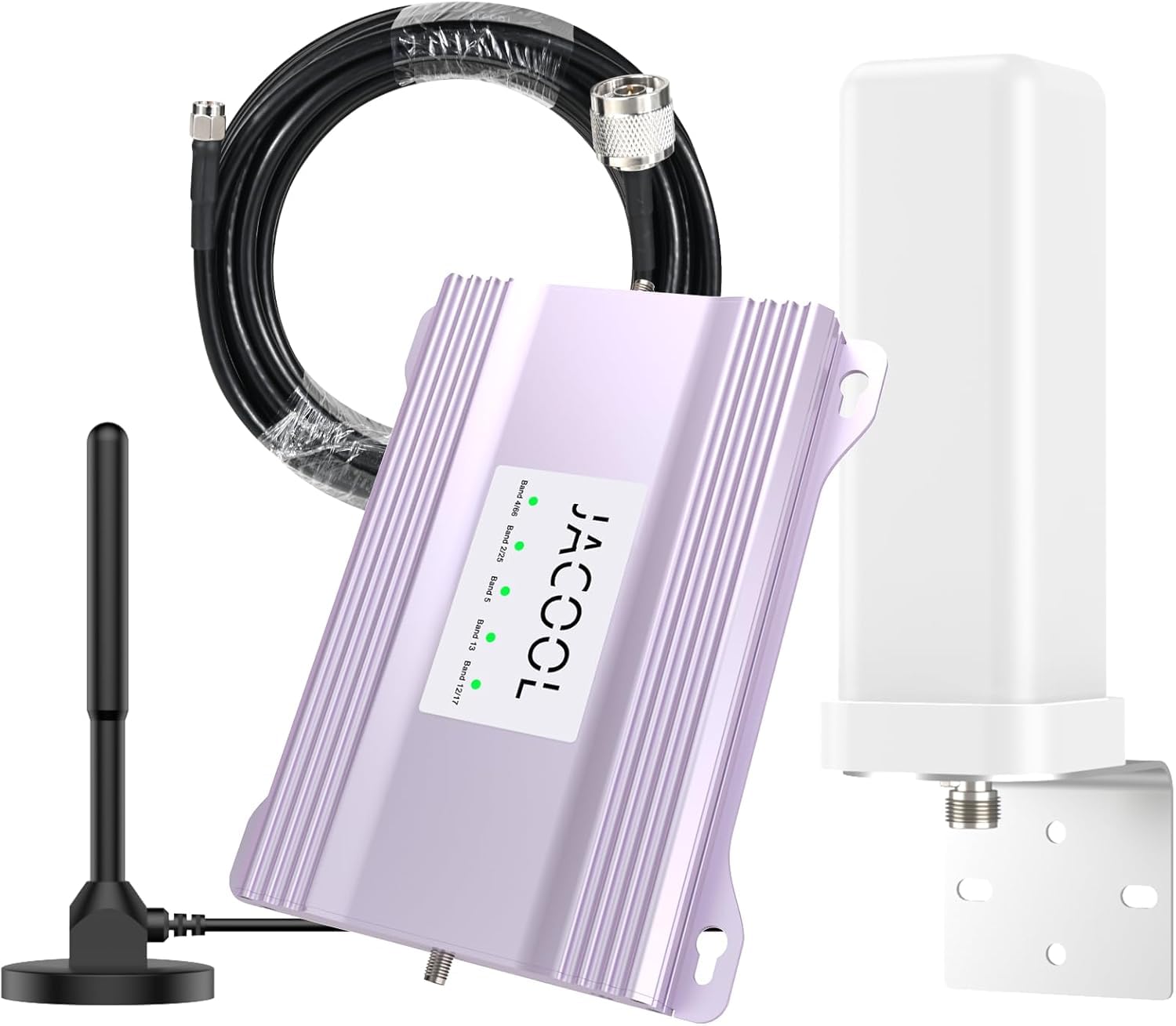 Truck &amp; RV Cell Phone Signal Booster – Boost 5G &amp; 4G LTE for Long Haul Vehicles (Band 2/4/5/12/13/17/25/66), FCC Approved Mobile Cellular Repeater for All U.S. Carriers