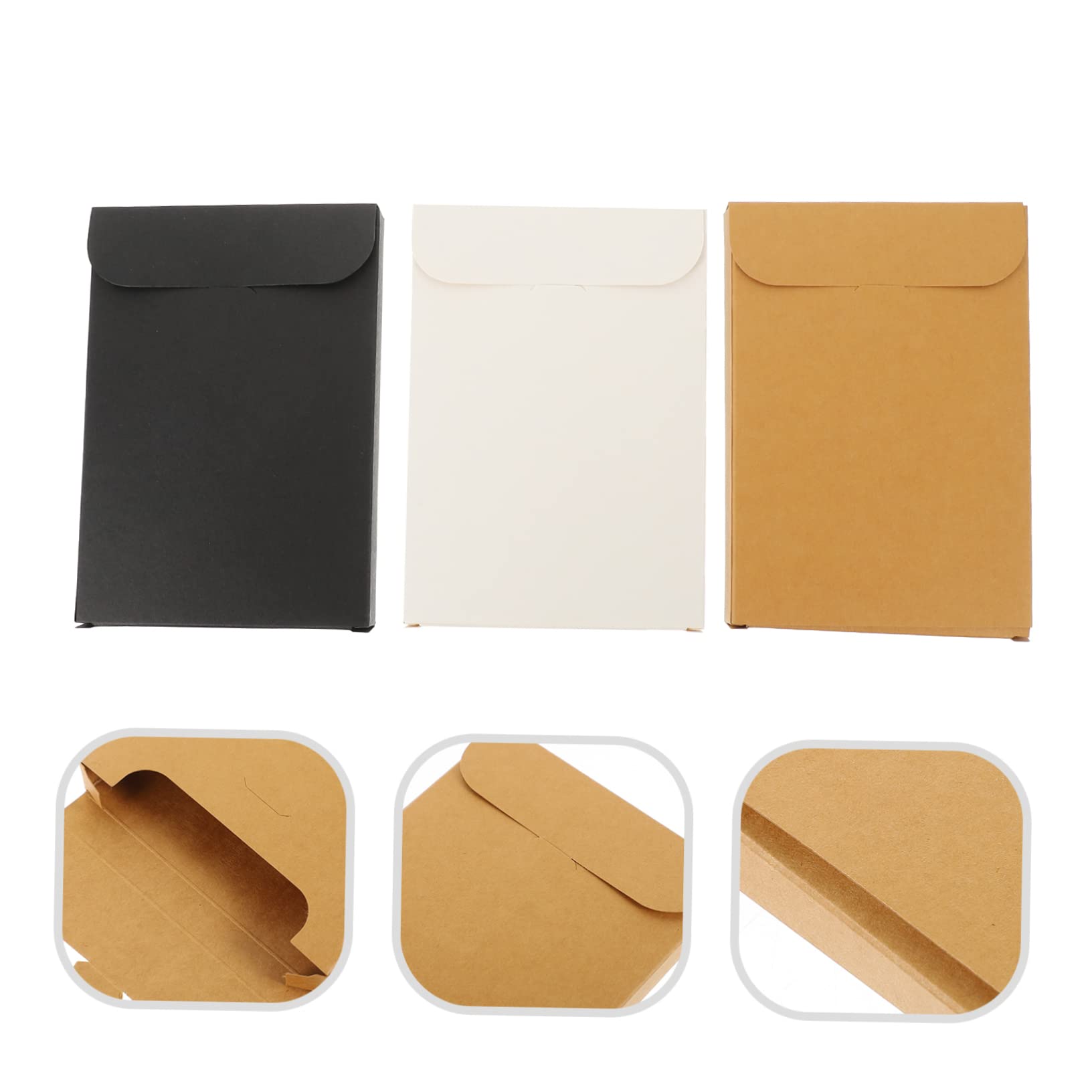 Angoily 15pcs Blank Postcard Storage Box Greeting Card Containers for Crafting Includes and Kraft for and Creative Projects