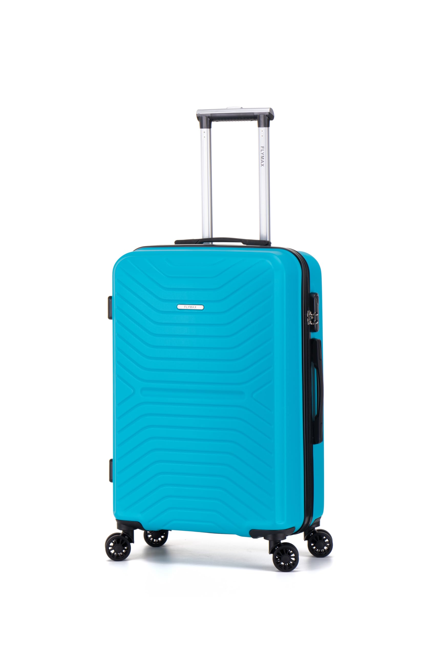 FLYMAX Maleta de cabina 45x36x20 aprobada para EasyJet y Ryanair. Maleta rígida de mano con capacidad de 30 litros, adecuada para 8 kg/12 kg. Incluye cierre de combinación de 3 dígitos y mango telescópica.