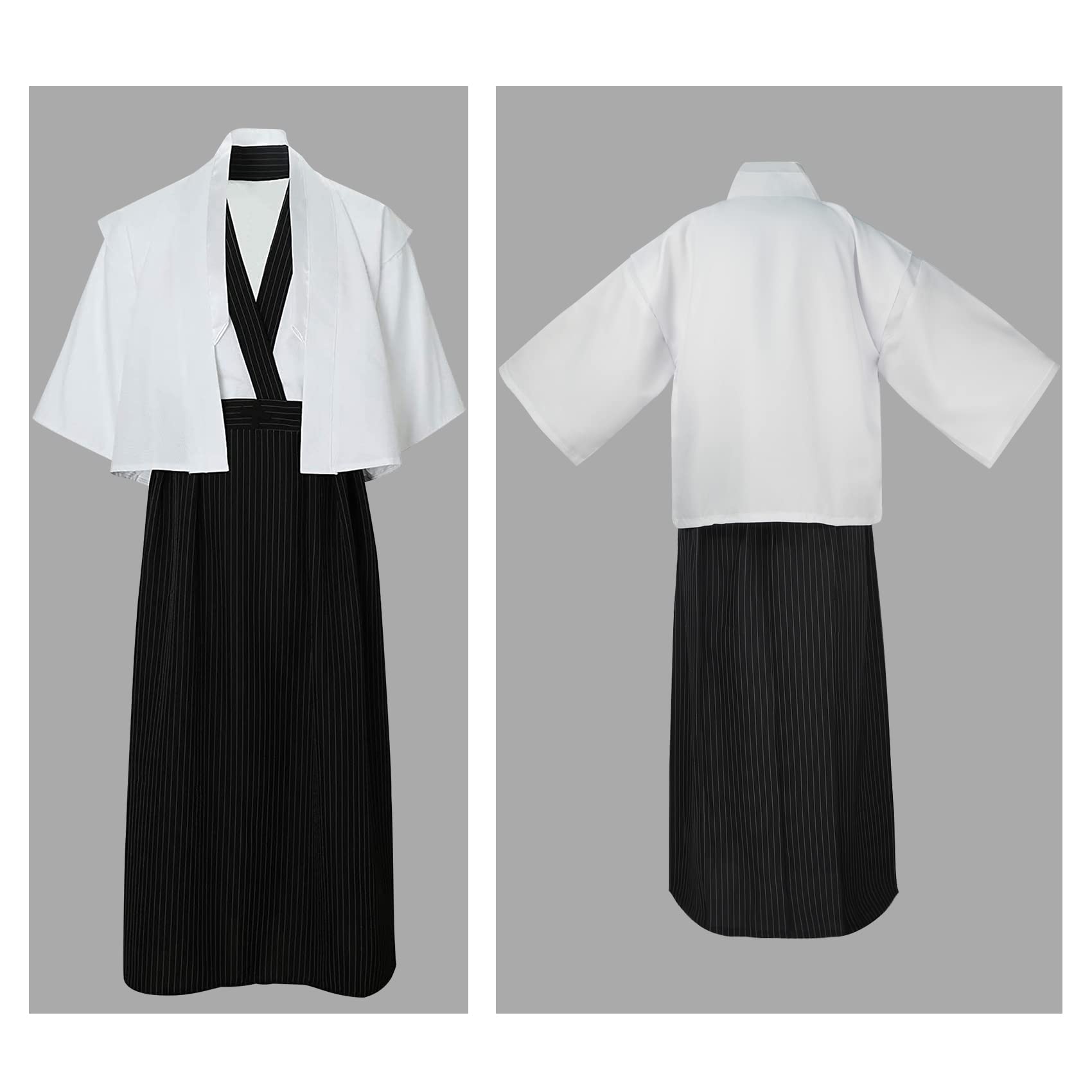 Japońskie kimono męskie kimono Yukata szlafrok japoński tradycyjny mundur samurajski kostium cosplay japoński styl odzież kurtka Haori top spódnica Hakama zestaw, jeden rozmiar