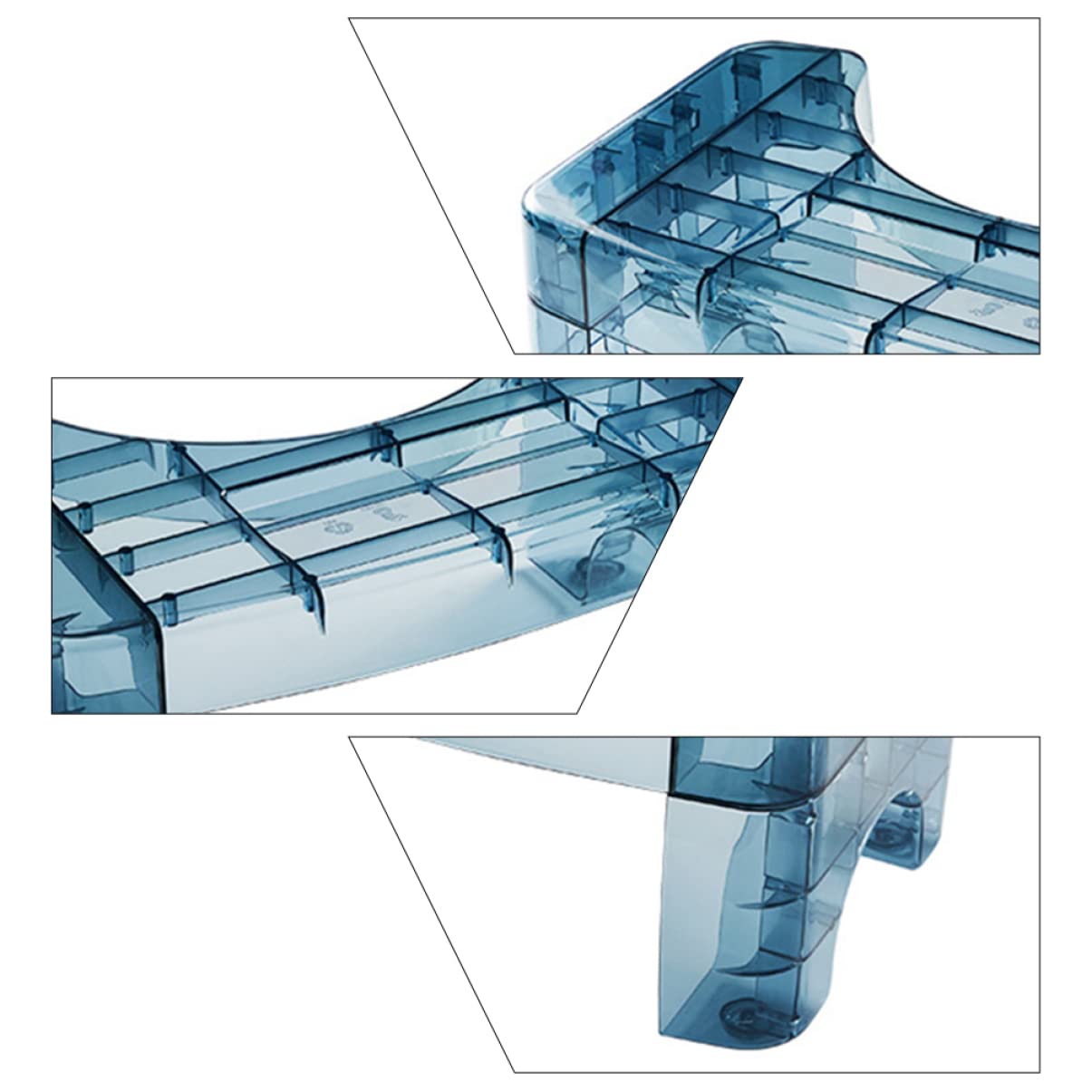 Generic Toilet Stool Squat Adult Boys and Girls Toilet Stool Anti-Skid Plastic Random Color