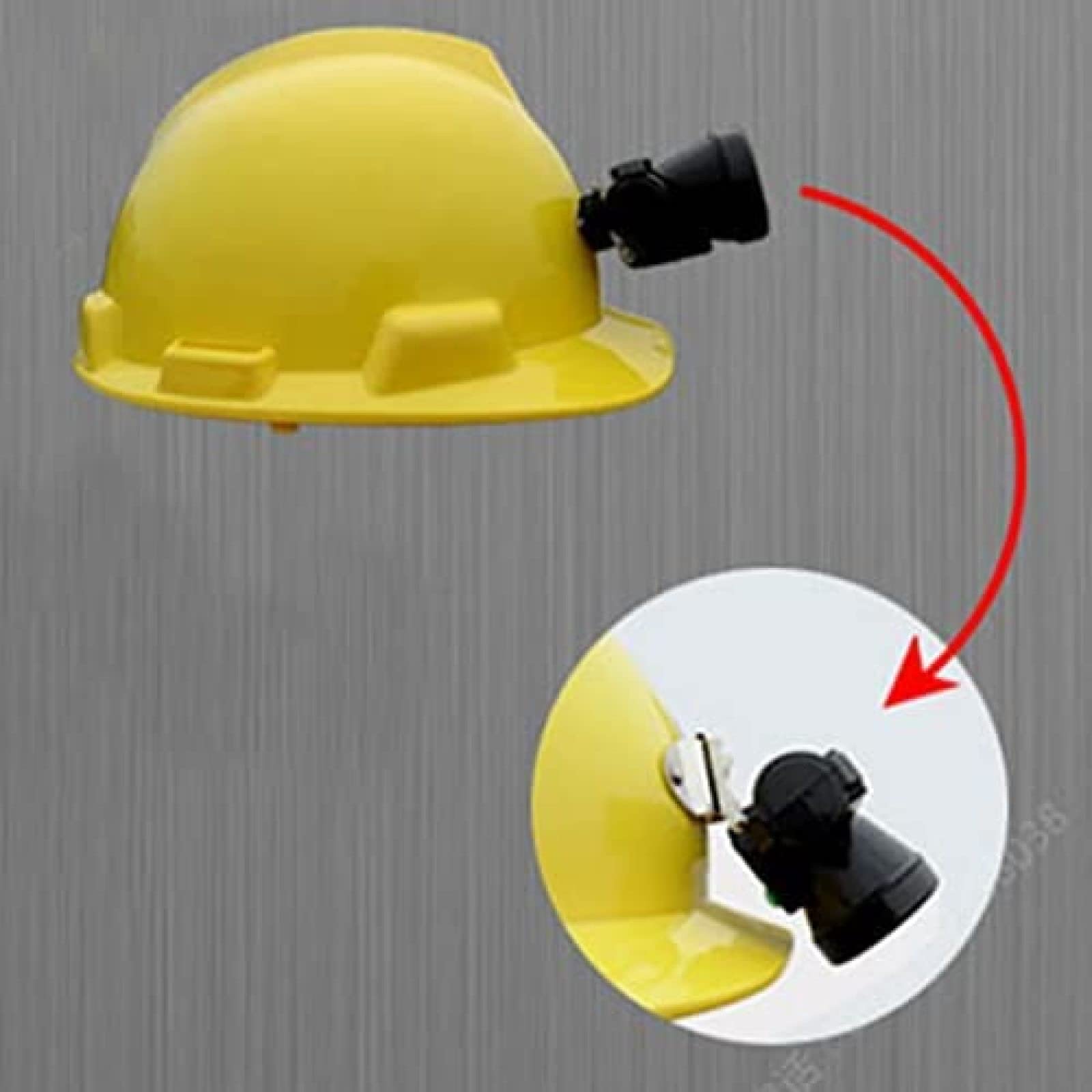 Iluminación Nocturna Casco Casco de construcción Faro LED Diseño en Forma de V Engrosado Fácil de Instalar Material de PP Casco de Obra Duradero Faro de minero,Azul,Luz de Gancho de Acero