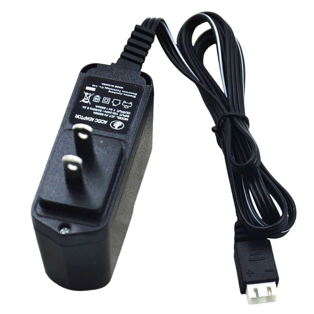 2-Pack 7.4V Li-ion Batteries With Charger - 600mAh 2S Battery For Gel Blasters & RC Toys