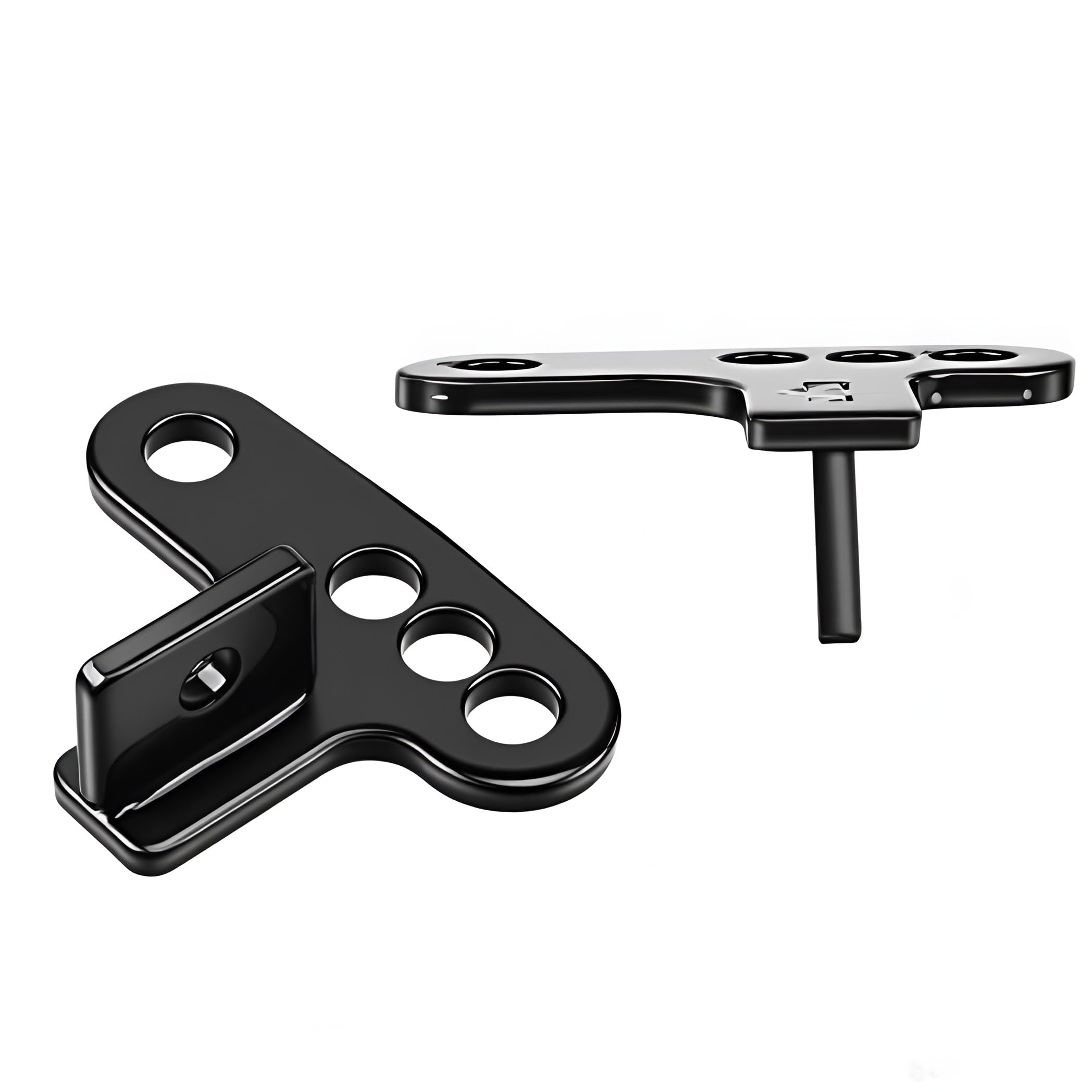 Adjustable 1 + 2 + 3 Rear Lowering Link Kit Sportster 883 + Sportster 1200 Motorcycle Drop Links Fits for Harley motobike (Black)