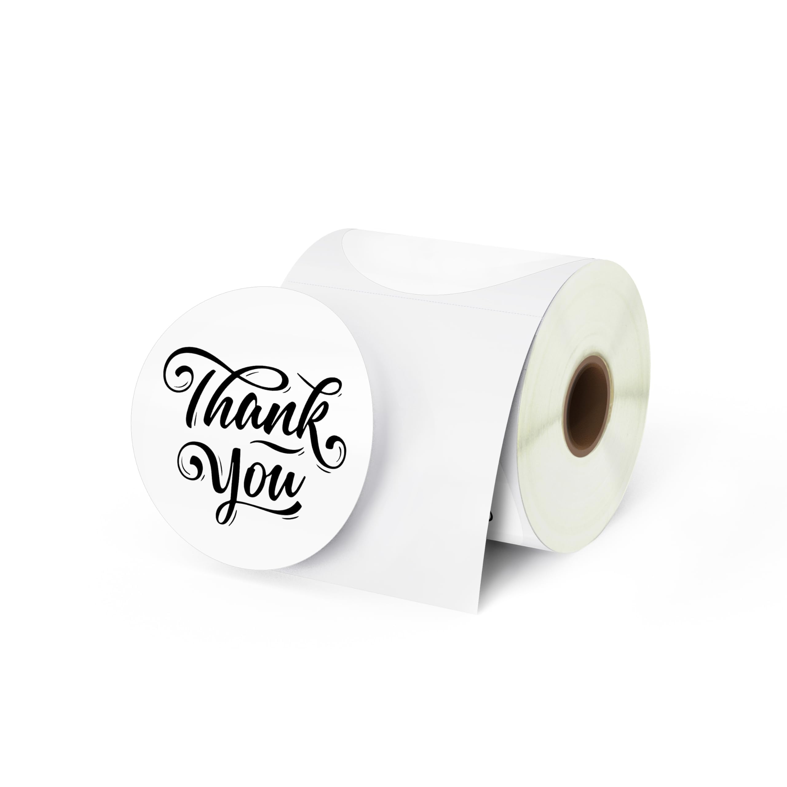 BETCKEY - 76mm Circle Thermal Stickers, Self-Adhesive Round Direct Thermal Labels, Compatible with Zebra & More Label Printer, Perforated[1 Rolls, 1380 Labels]
