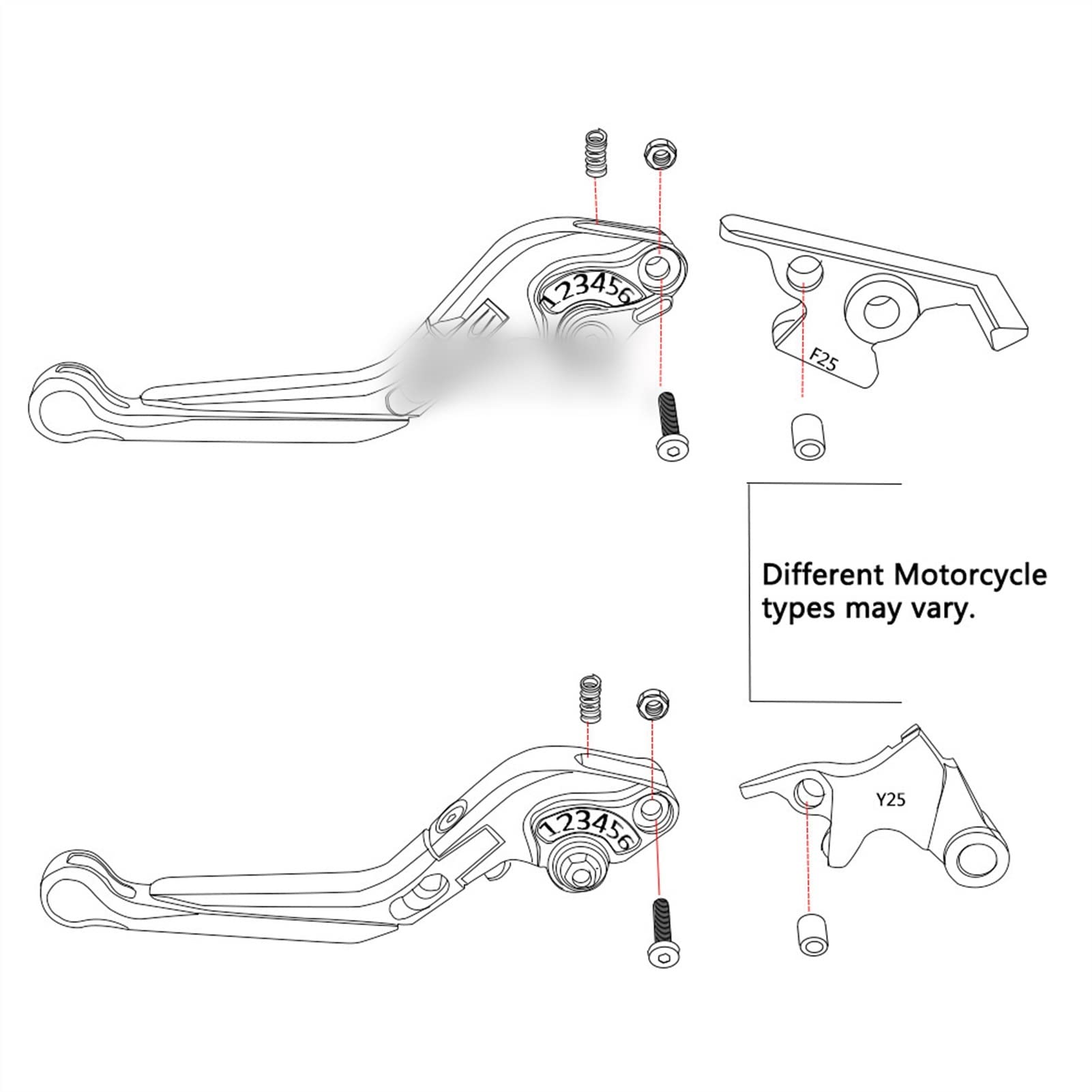 Moto Scooter Leve Freno SH300 CNC Regolabile Pieghevole Per SH 300 A/AR ABS 2018 2019 Di Frizione