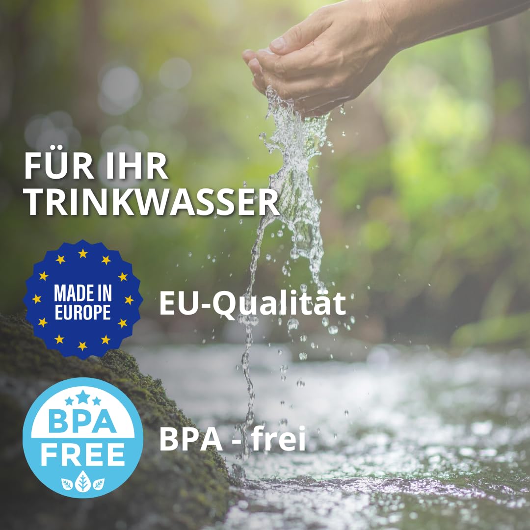 Tanica per acqua con rubinetto, tanica per acqua potabile con rubinetto da 1/2", filettatura zincata, serbatoio dell'acqua senza BPA, serbatoio dell'acqua con tappo a vite, perfetto