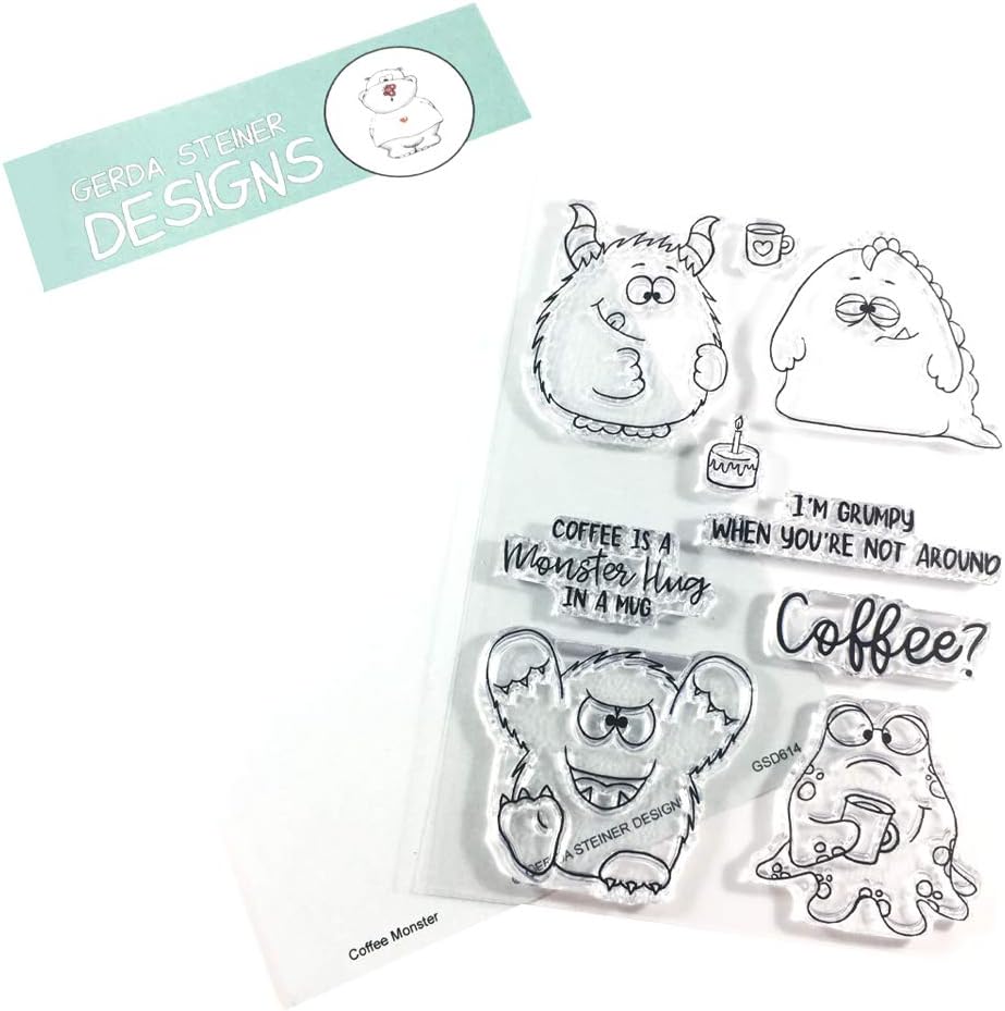 Coffee Monster 4x6 Clear Stamp Set