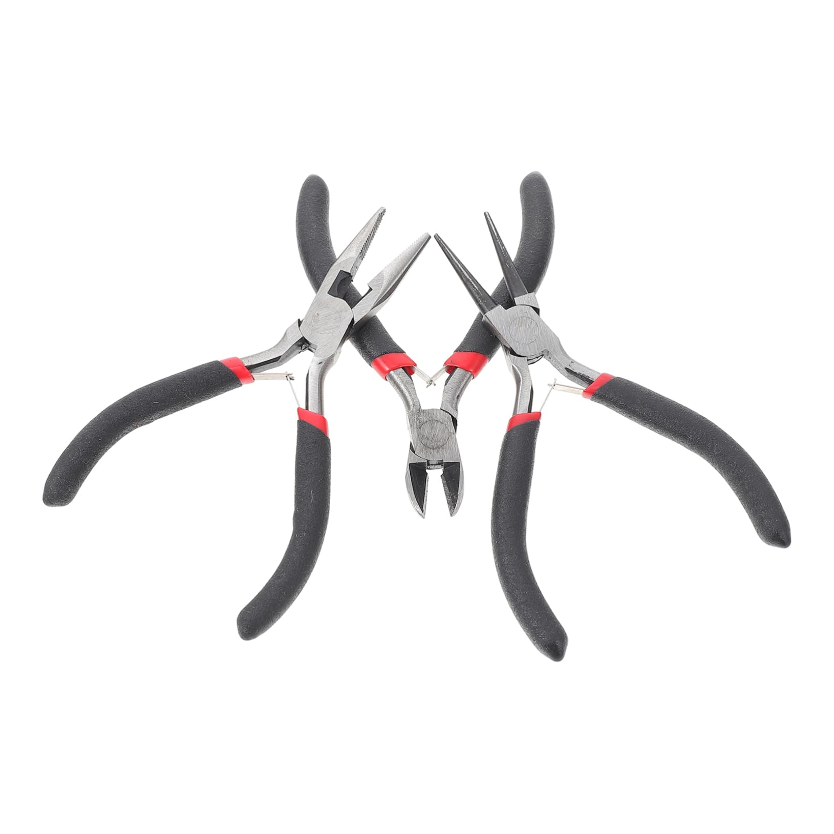 OSALADI 3Pcs Mechanical Maintenance Pliers Durable DIY Hand Tools for Jewelry Making Repairing Crafting Comfortable Handles for Optimal Leverage Chrome