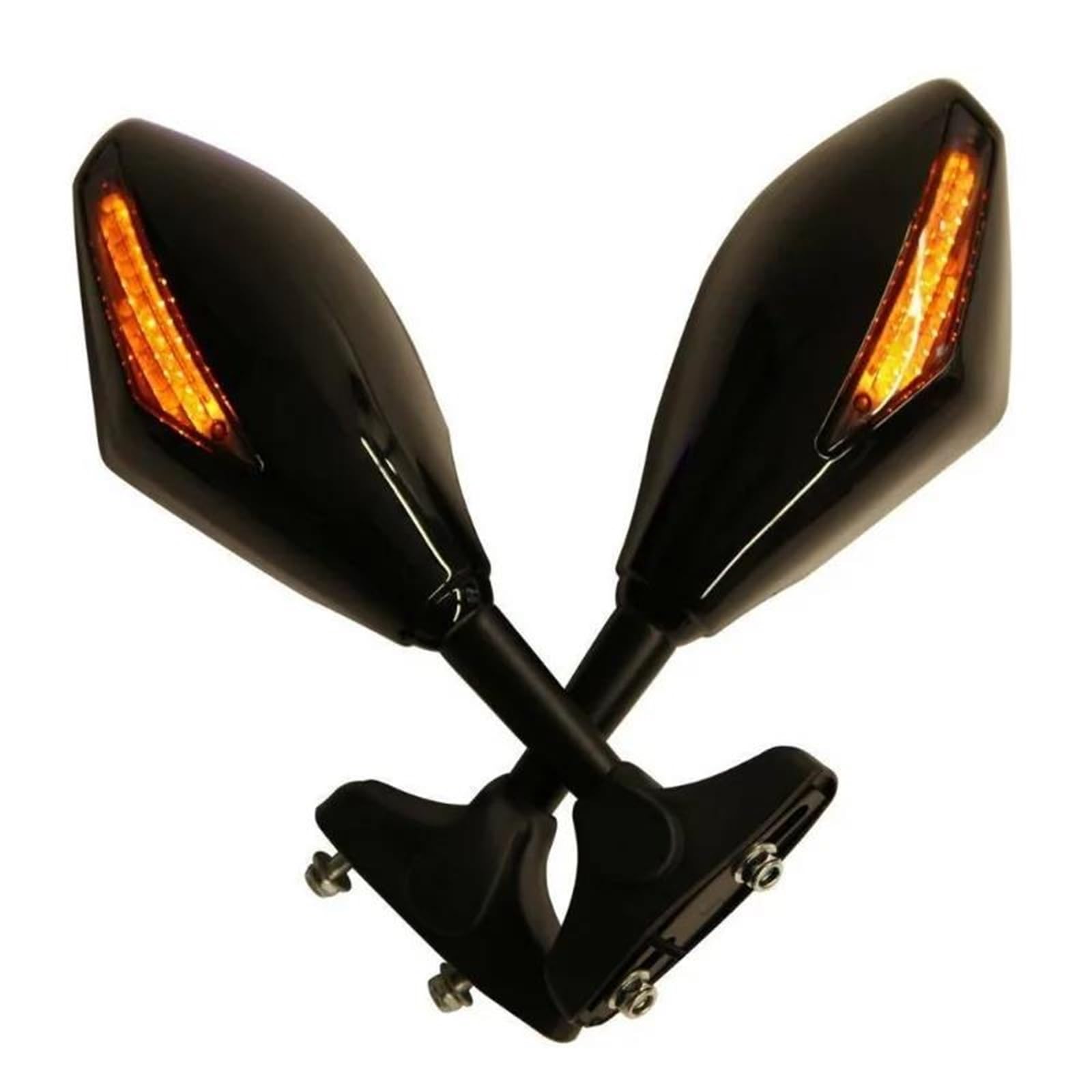 Espejos de manillar con intermitentes para YZF R6 que mejoran la visibilidad trasera