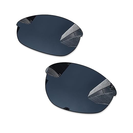 Lentes de reposição Ploarized para óculos de sol Oakley Half Jacket 2.0 OO9144/Half Jacket 2.0 Asian Fit OO9153 - Preto
