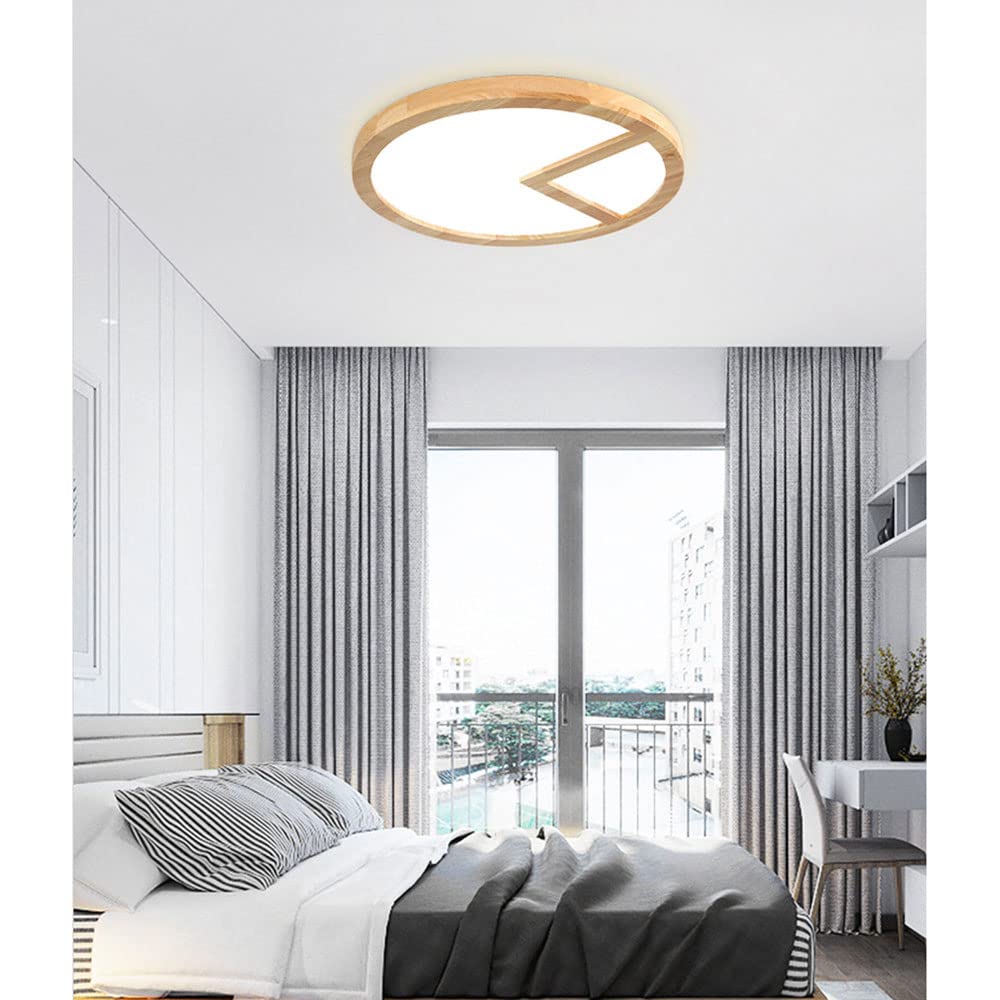 Luz LED De Panel Plano De Madera, 25W 2200LM, Estilo Japonés, Luminarias Integradas Ultradelgadas De 1,1 Pulgadas, Luz De Techo con 3 Temperaturas De Color, Utilizada para Tatami