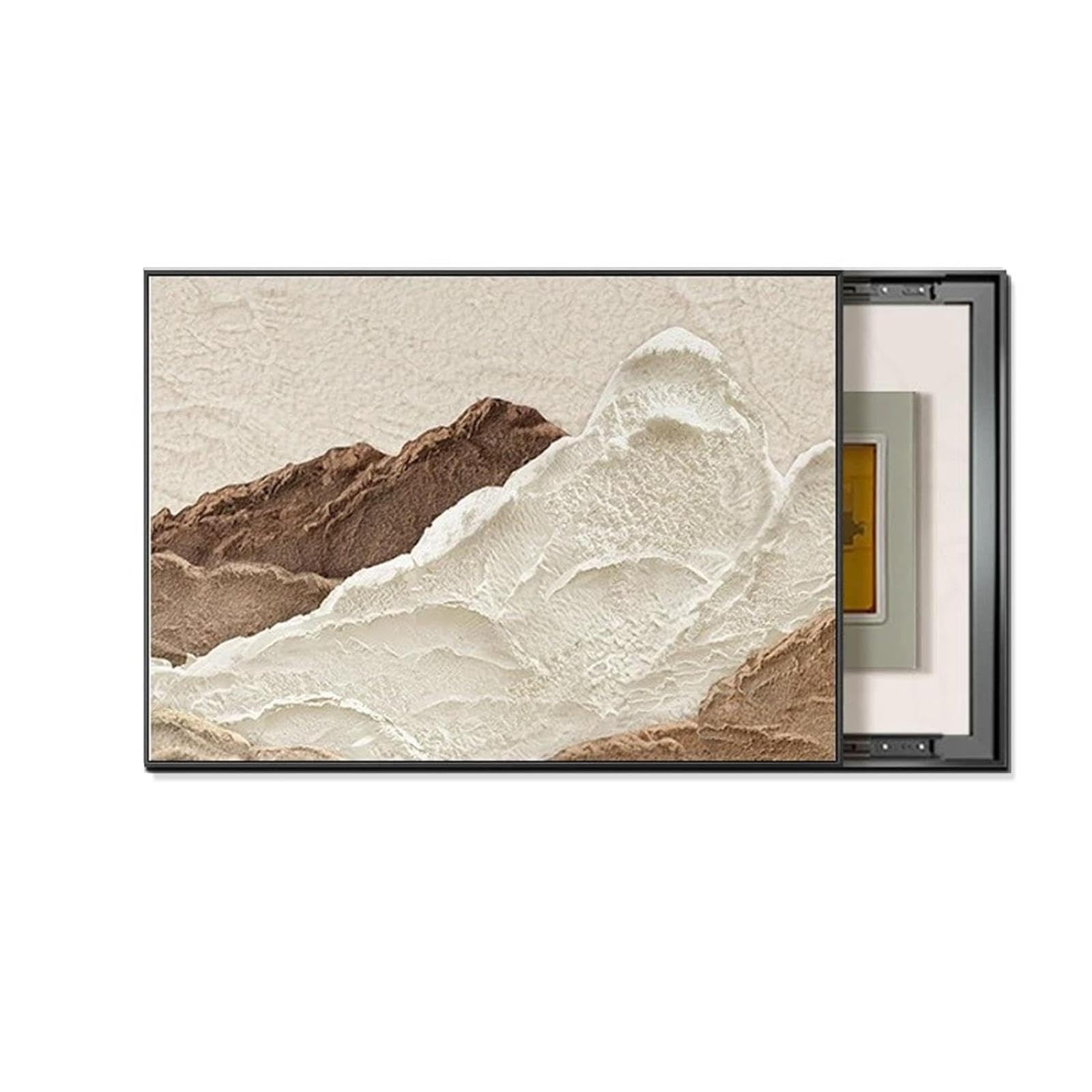 Decorative Electrical Panel Cover, Easy Install Hidden Meter Box, Distribution Box Wall Painting, Hallway, Corridor, Living Room, Modern Decorative Accent