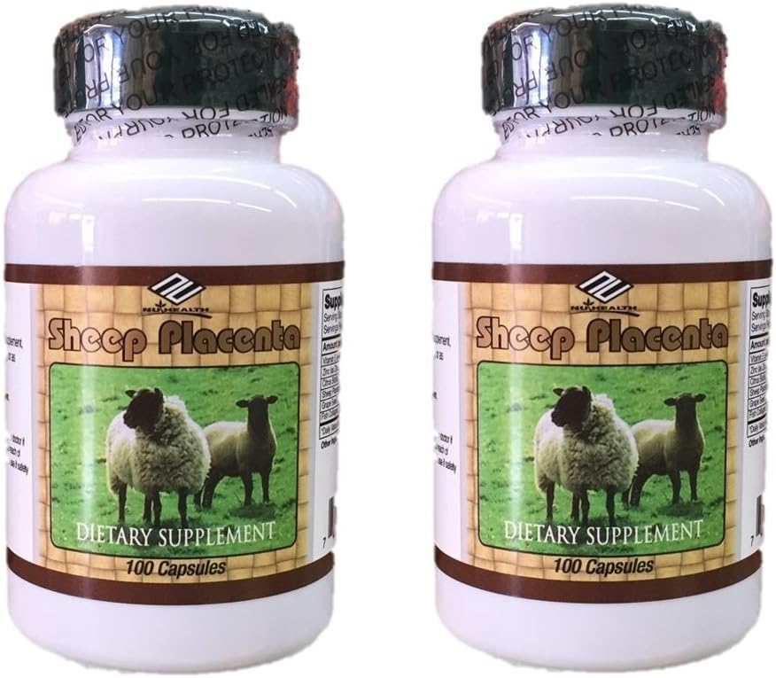 Nu-Health 2 bottles Sheep Placenta Complex 100 Capsules/bottle,