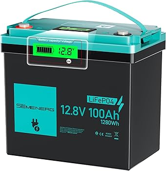Amazon.com: 12V 100Ah Mini LiFePO4 Battery, BCI Group 24 Deep