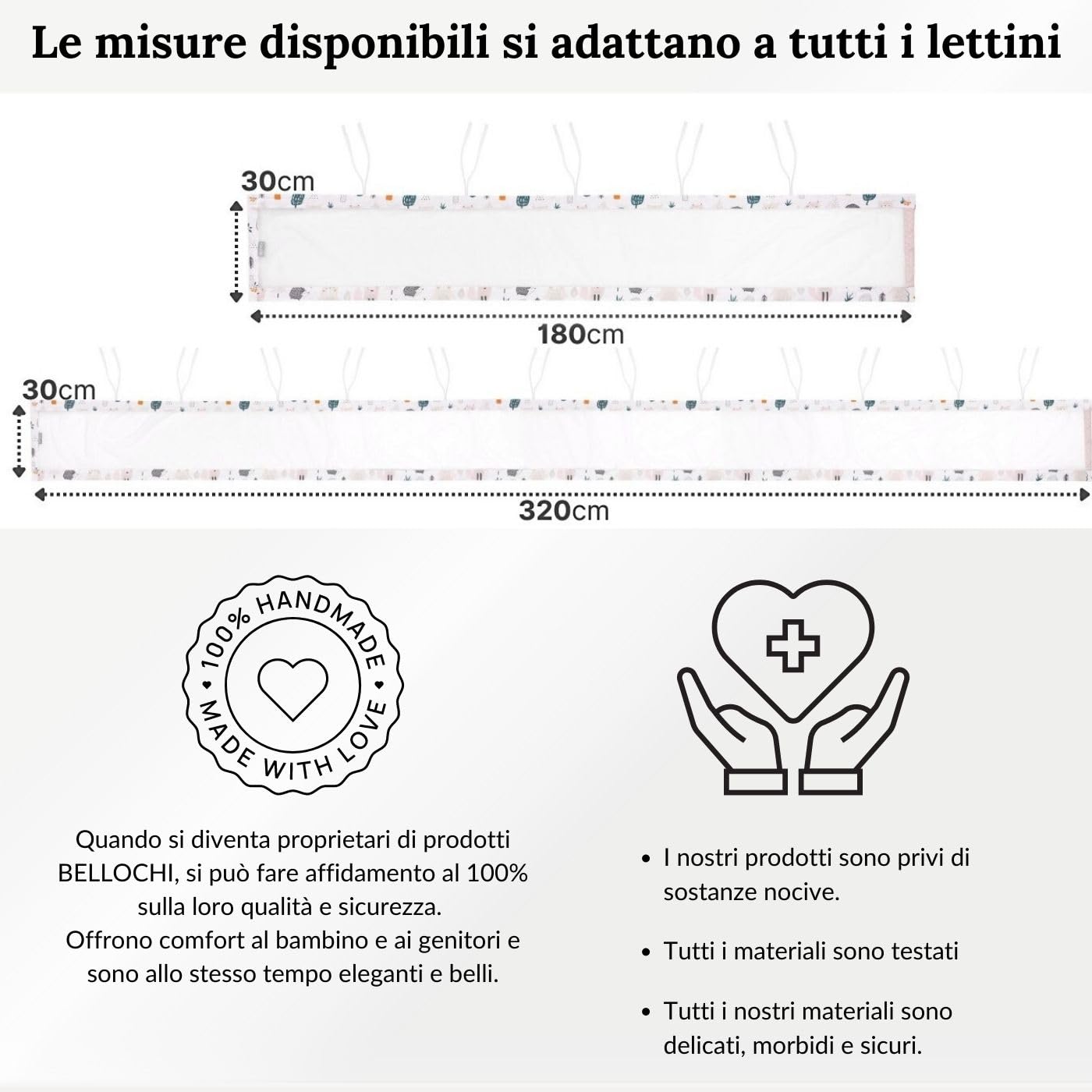 Bellochi Paracolpi Lettino 360 cm - Certificato OEKO TEX - Paracolpi Culla Universale in Morbido - Paracolpi per Letto Reversibile per Materasso 120x60 cm Pink Berry