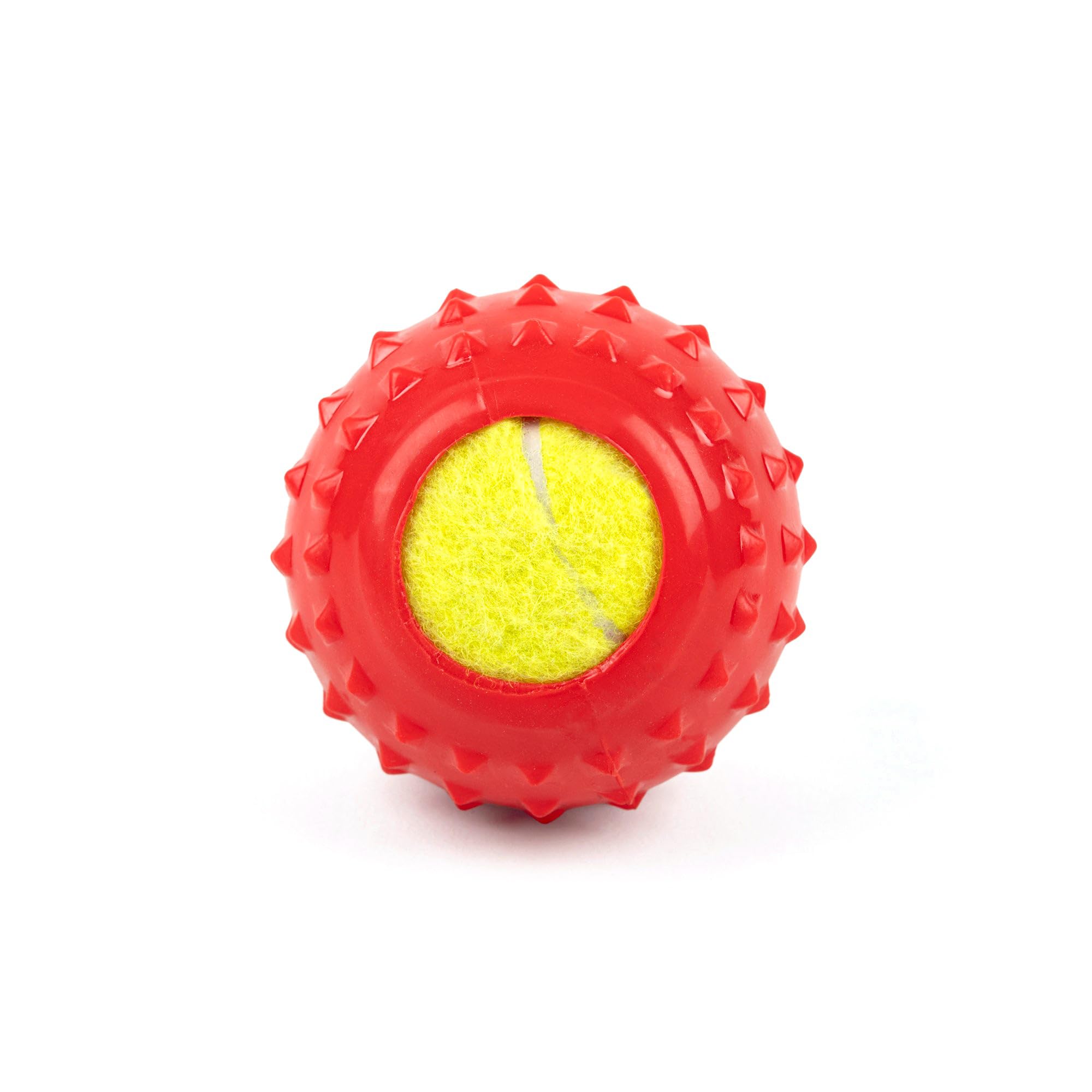 Heads Up For Tails Rubber Spiky Tennis Ball Chew Dog Toy - Red, 6.9 Cm X 6.9 Cm (B0D9JD2WLK) Amazon Price History, Amazon Price Tracker