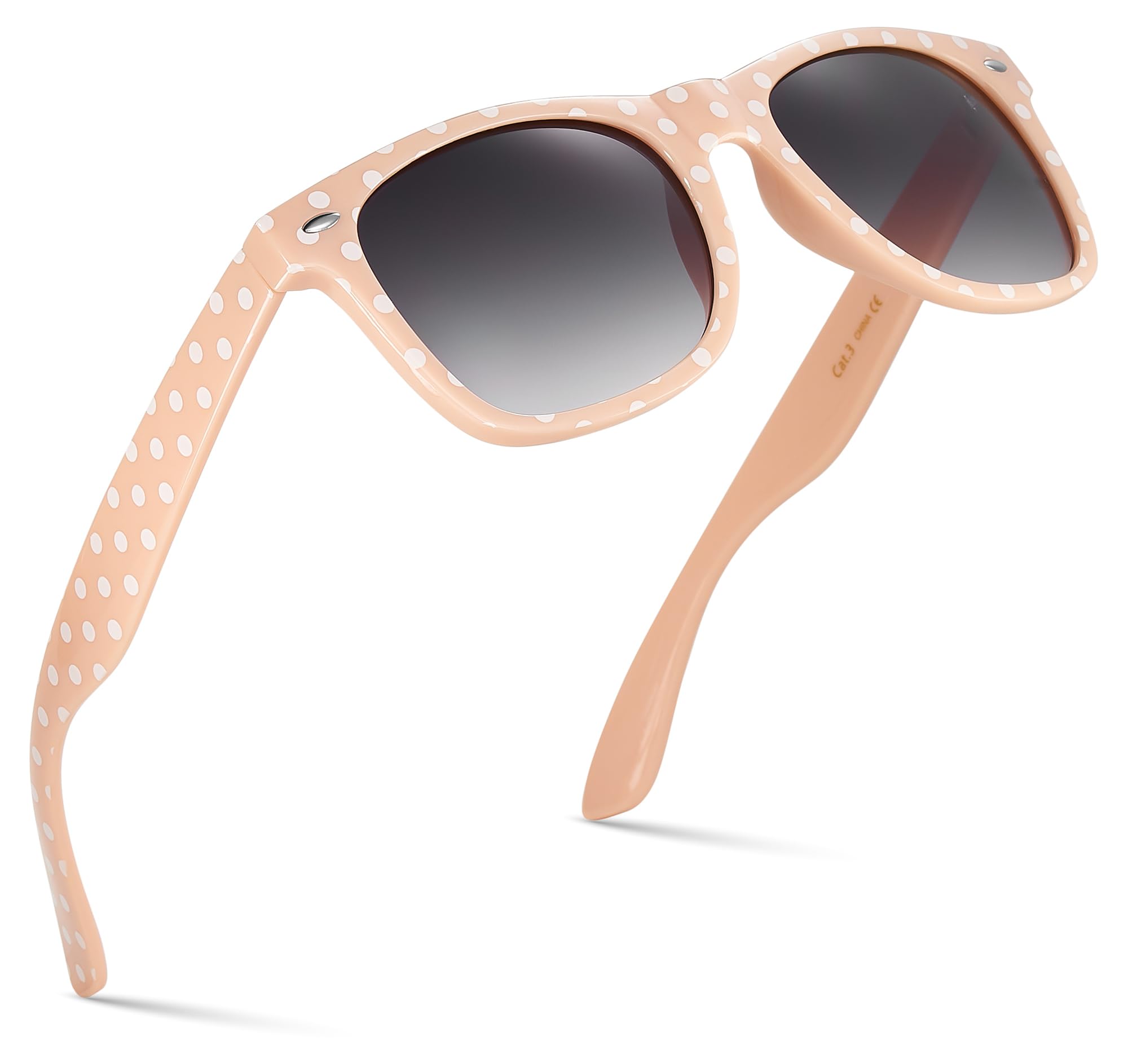Retro Rewind Polka Dot Vintage Fashion Sunglasses for Women UV400