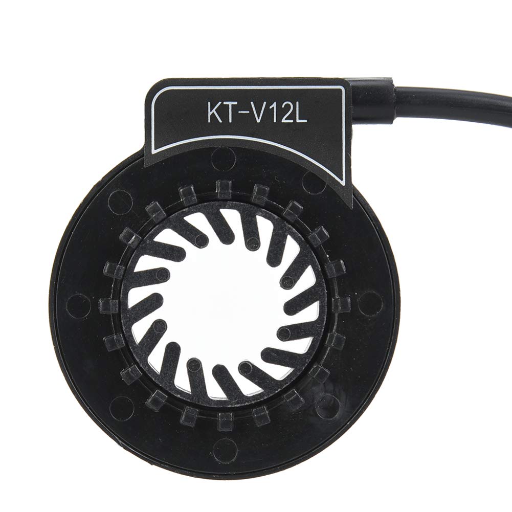 Culnflun Magnetic Point Power Sensor High Grade Electric Bicycle Modification Kit with 12 Magnetic Points Waterproof Connector for E Bike Black