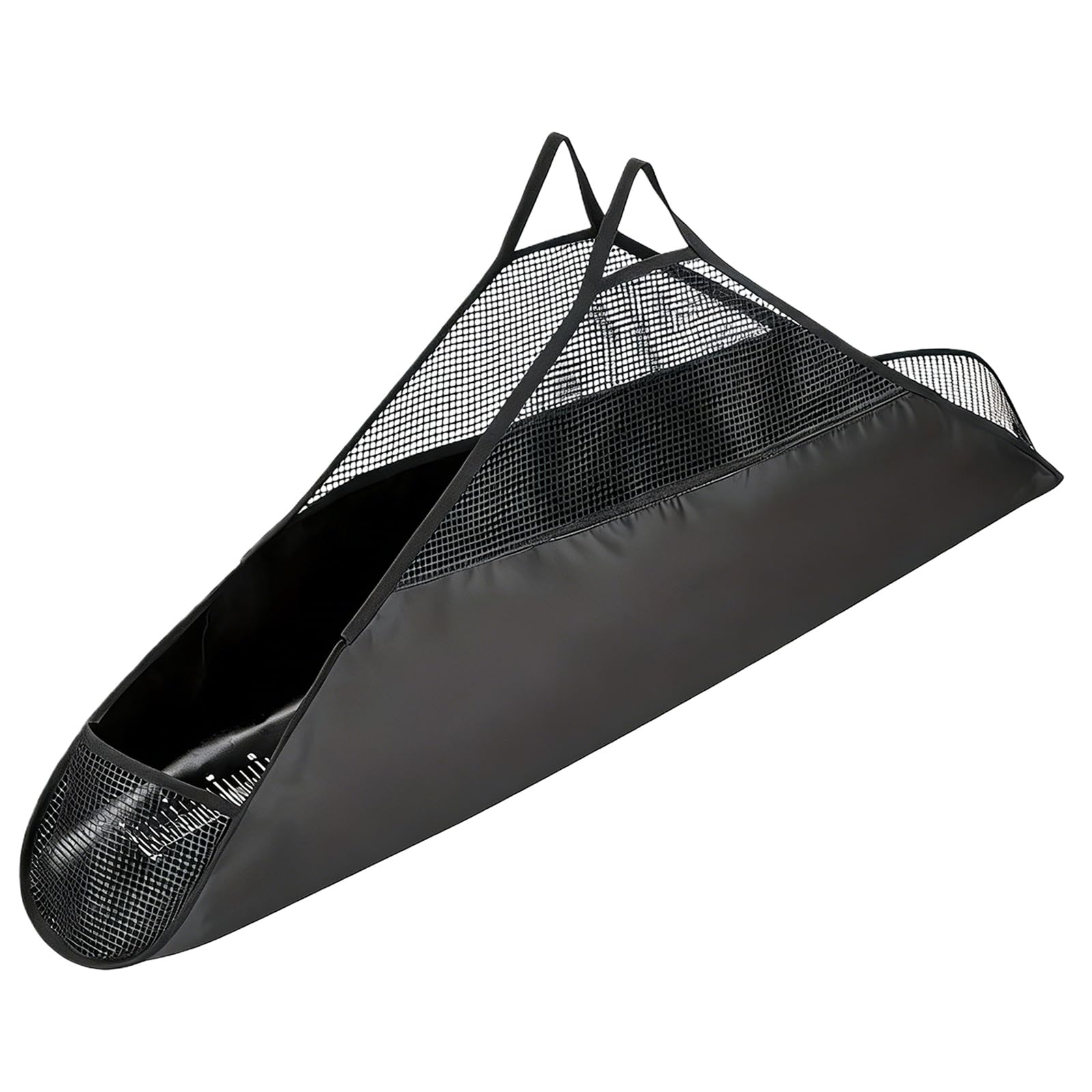 Sac de transport en PVC pour la pêche - Sac de pesée pour poisson - Avec règle à poisson - Tapis de réception pour gros poissons, carpes, poissons-chats - Noir