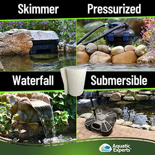 Combo Classic Koi Pond Filter Pad 12"x12Feet Blanco y Negro miniatura 5