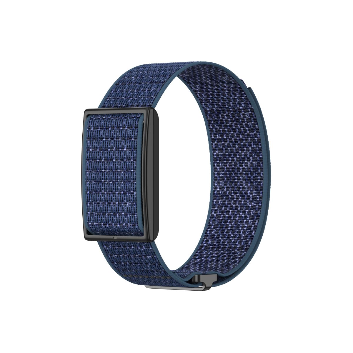 Nylon Bands Compatible with Polar Loop/Visible Armband 2.0 Straps, Hook & Loop Soft Weave Stretchy Breathable Replacement Sport Wristbands with Buckle, Fitness Bracelets, No Tracker (Blue, S)