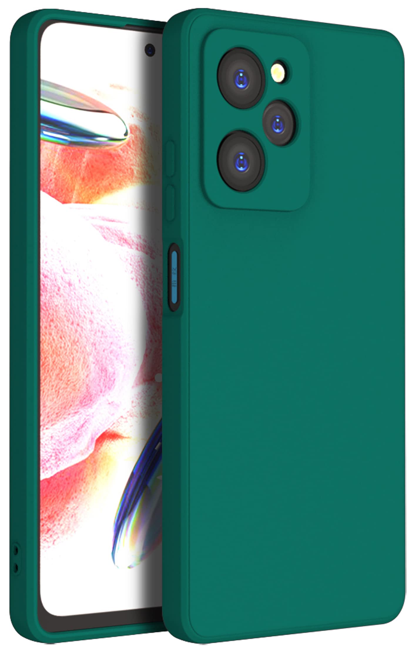 KAPA Matte Protective Lens Flexible Back Cover for Poco X5 Pro | Slim Silicone with Soft Lining Shockproof Full Body Bumper Case (Green) (B0C2PKW2HL) Amazon Price History, Amazon Price Tracker
