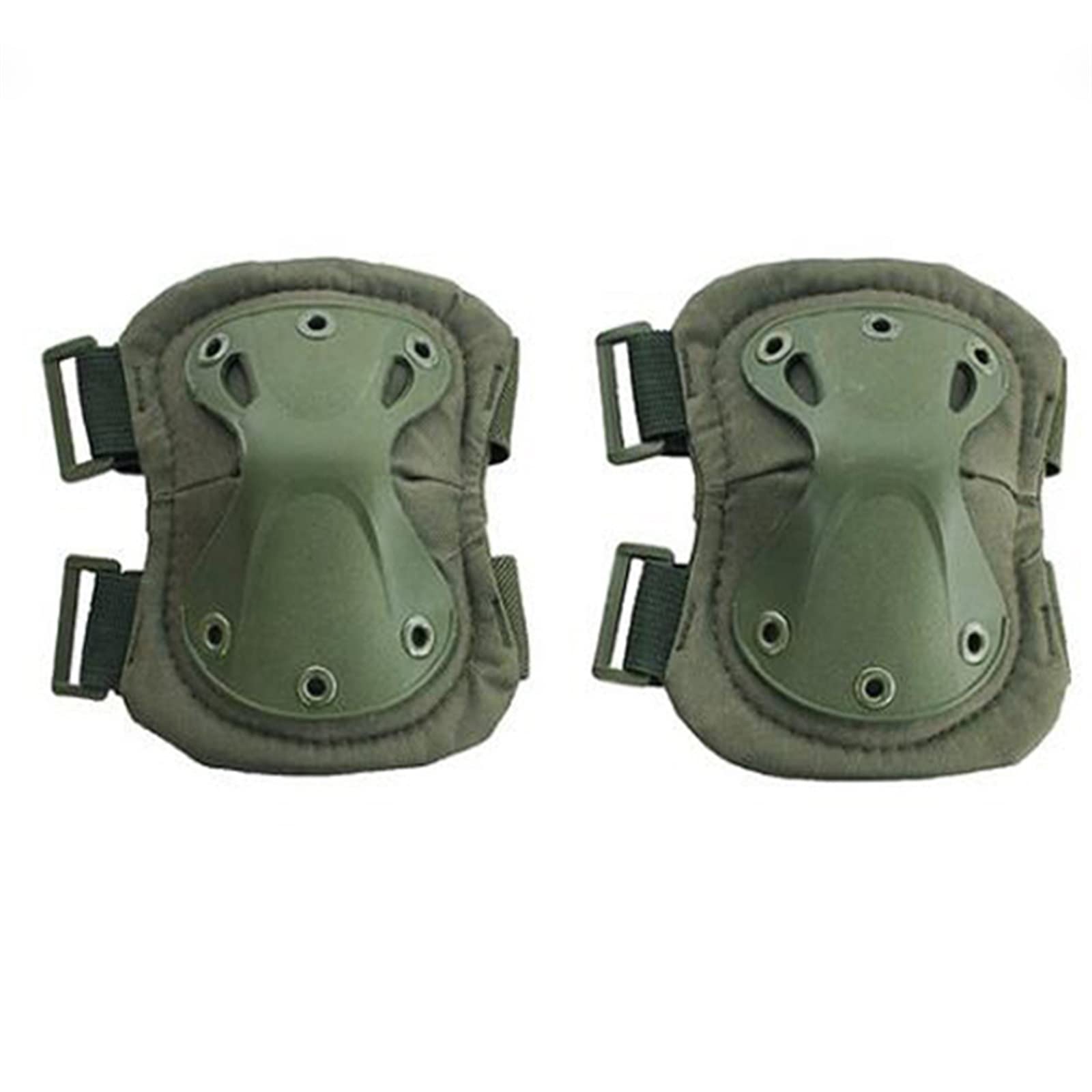Ytugunb Green Kneepad Military Tactical Protective Gear Adult Elbow Pad Paintball Airsoft Hunting War Game Protector Works As Knee Pads(Green)