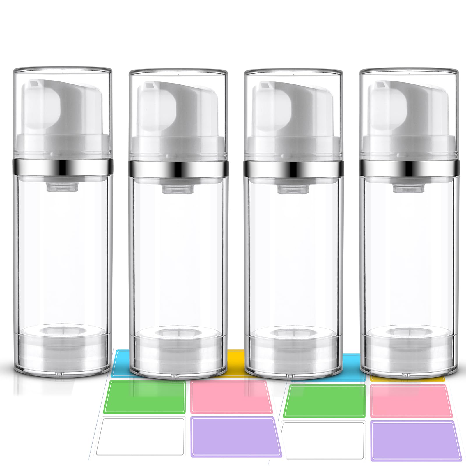 Cosywell 4-Pack Airless Pump Jars