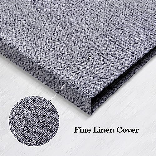 Mublalbum Small Photo Album 5X7 Photos 2 Pack Linen Cover Mini Brag Book Photo Album Each Small Album Holds 52 Vertical 5X7 Photos For Artwork Postcards Or Picture Storage (Gray) #TOP4