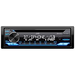 JVC KD-T720BT - CD Car Stereo, Single Din, Bluetooth Audio and Hands Free Calling w External Microphone, CD, MP3, USB, AUX Input AM/FM Radio, High Power Amp, Amazon Alexa Voice Control