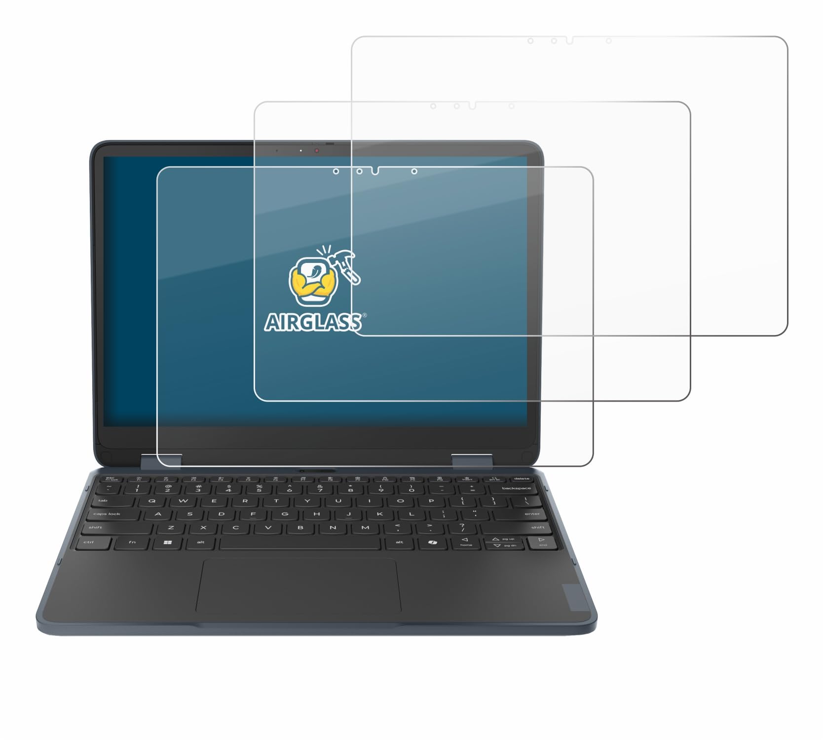 brotect Pellicola Protettiva Vetro per Lenovo 500w 2-in-1 Gen 5 Protezione Schermo (3 Pezzi) [Durezza Estrema 9H, Chiaro]