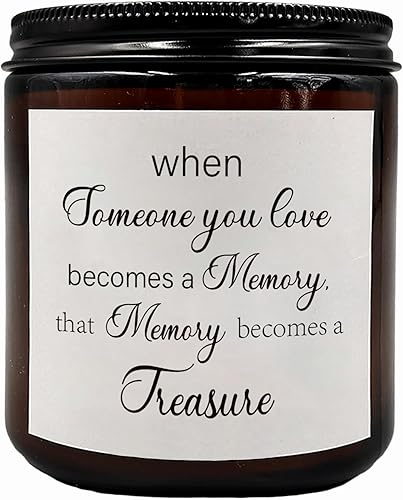 KU-DaYi Velas perfumadas de recuerdo de condolencias, regalo conmemorativo de condolencia, vela perfumada para mujeres y niñas, When Someone You