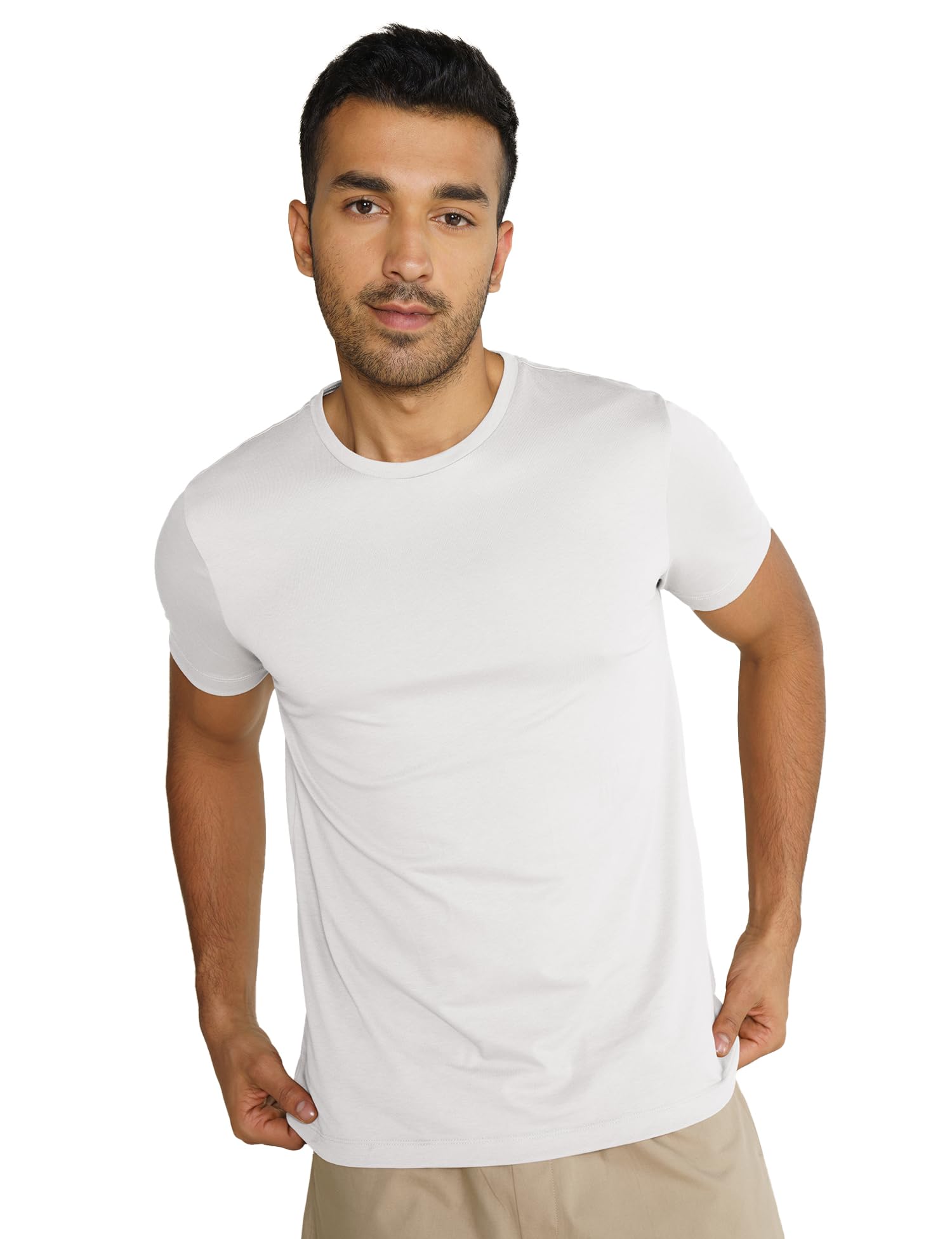 DAMENSCHMen's Solid Regular Fit T-Shirt