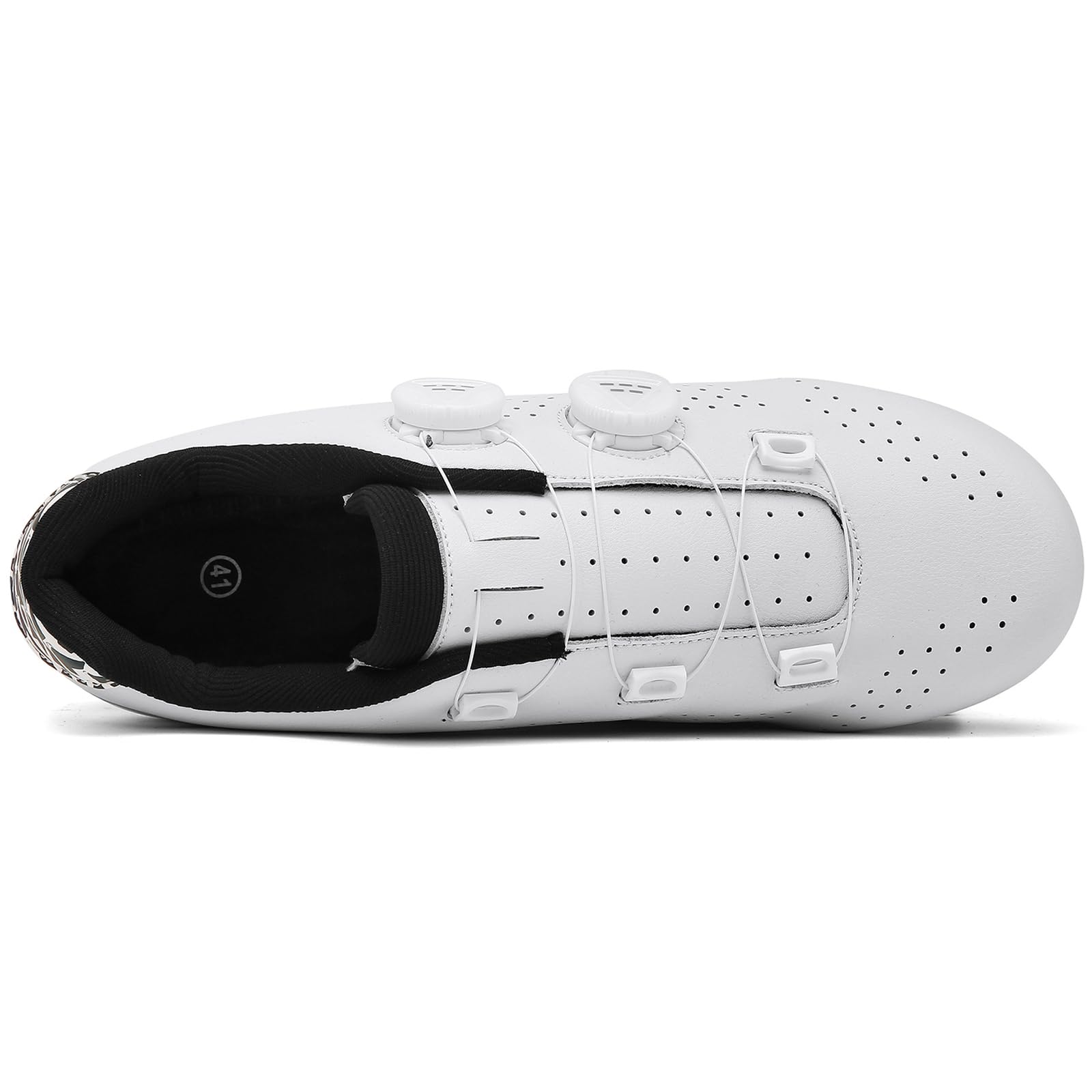 Hombre Zapatillas de Ciclismo, Zapatos Bicicleta Carretera Exterior compatibles con Peloton Look SPD SPD-SL Delta Cleats Moda para Interiores Exteriores