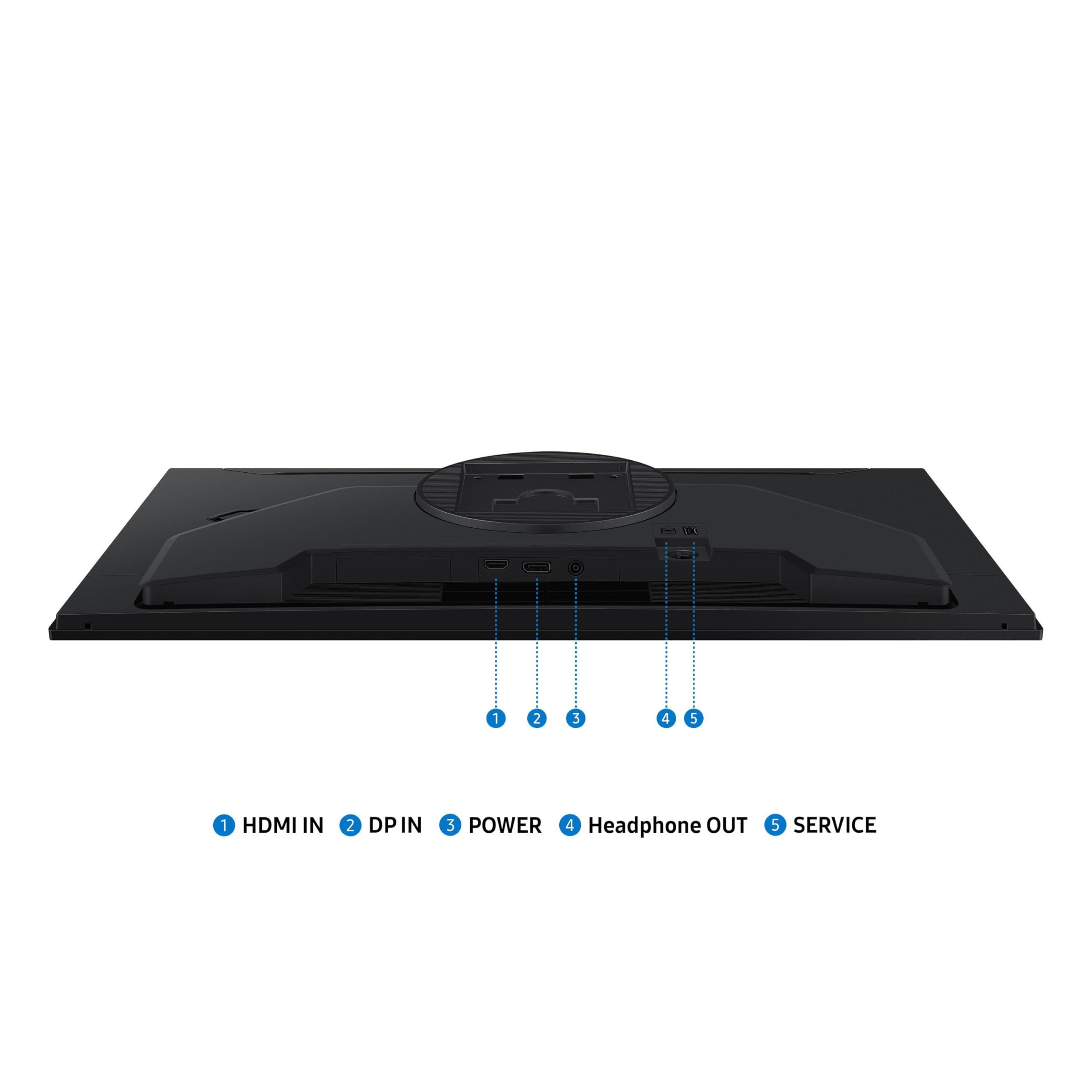Samsung Écran Gaming Odyssey G5 G50F 32", 180Hz, QHD (2560 x 1440), 1ms, 1.000:1, Inclinable, Orientable, Pivotable, Ajustable en Hauteur, HDMI (2.0), Display Port (1.2), LS32FG502EUXEN