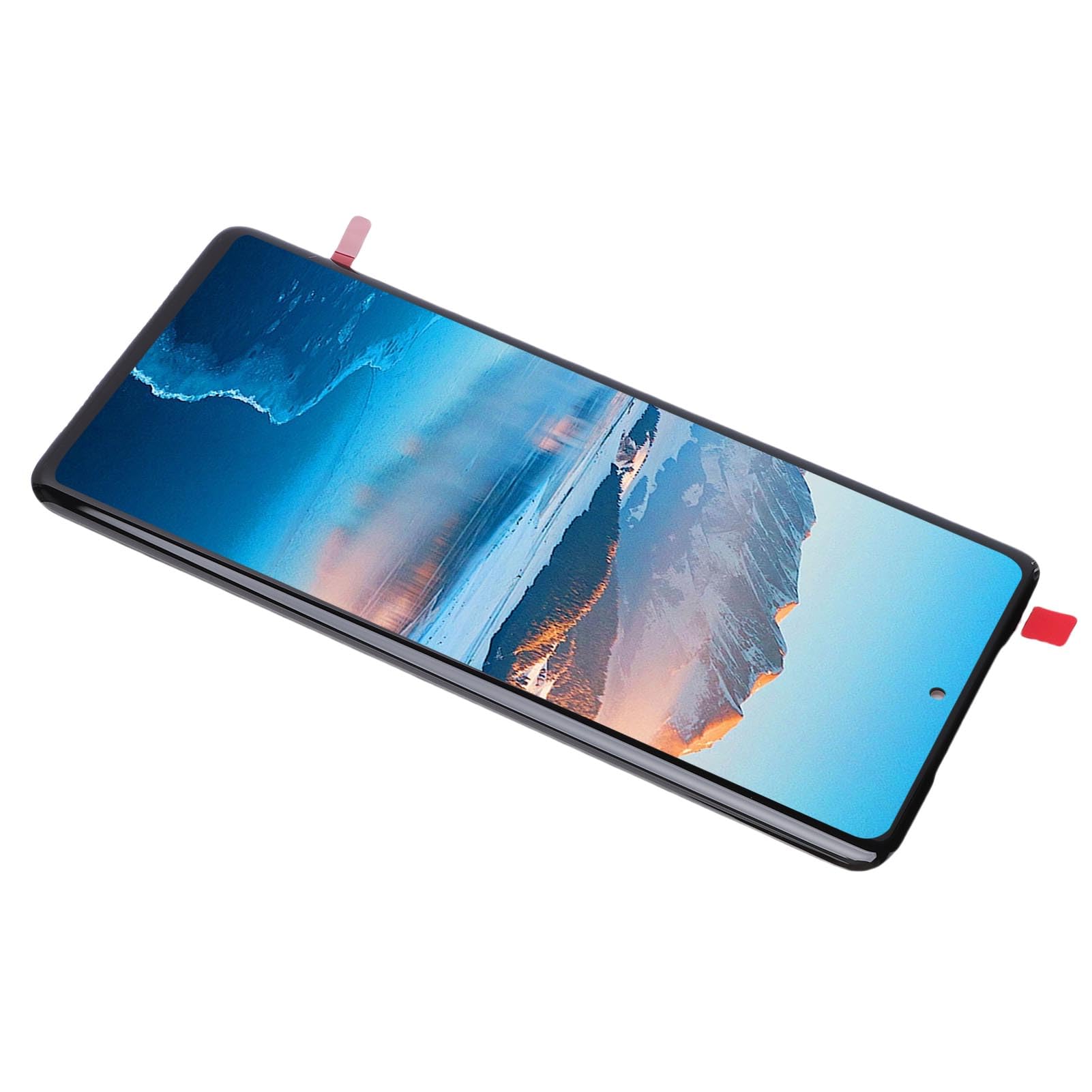 PUSOKEI Digitalizzatore Touch Screen Edge 60 |Gruppo Sostitutivo con Funzione di Impronta Digitale per Kit di Strumenti di Riparazione per Smartphone