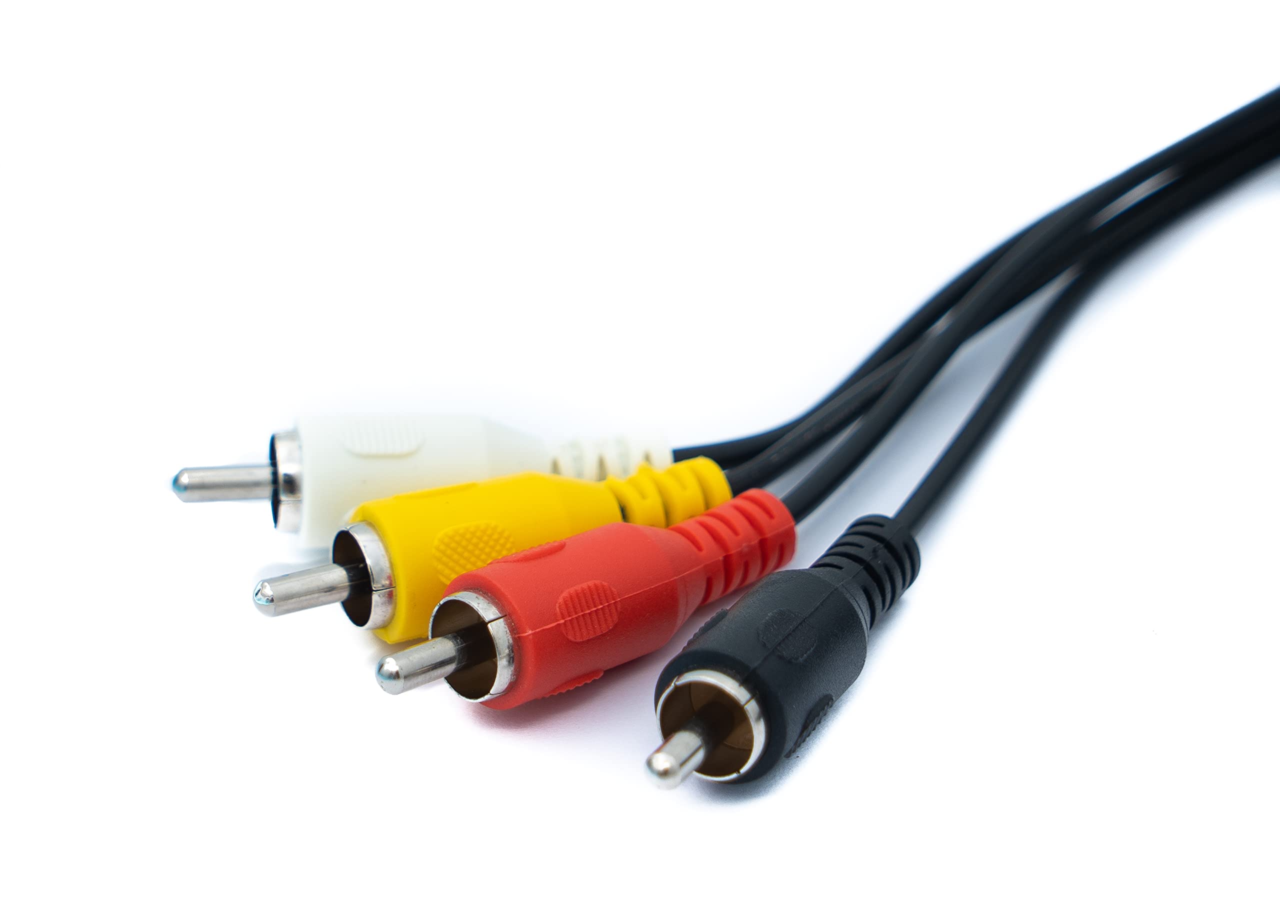 System-S Cavo RCA 4 RCA 150 Cm Maschio A DIN 5 Poli, Adattatore Stereo, Nero - Foto 5