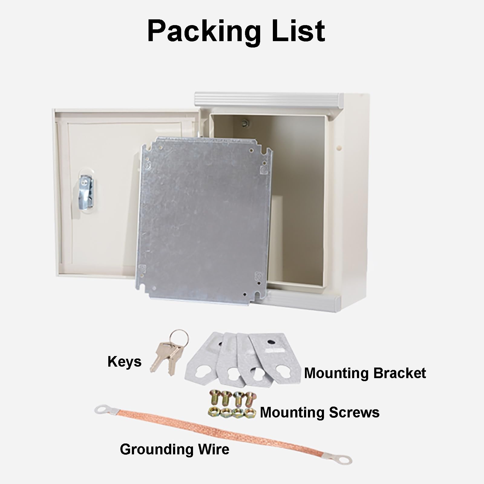 Verteilerkasten Aufputz, Aufputz Verteilerdose, IP44 Wasser- und Staubdicht, Schaltschrank mit Montageplatte und Wandhalterung(25x30x14cm/10x12x5in)