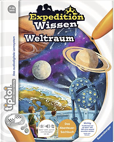 Ravensburger tiptoi Livre Expedition Wissen (savoir): Espace + Enfants Planète Poster by Collectix